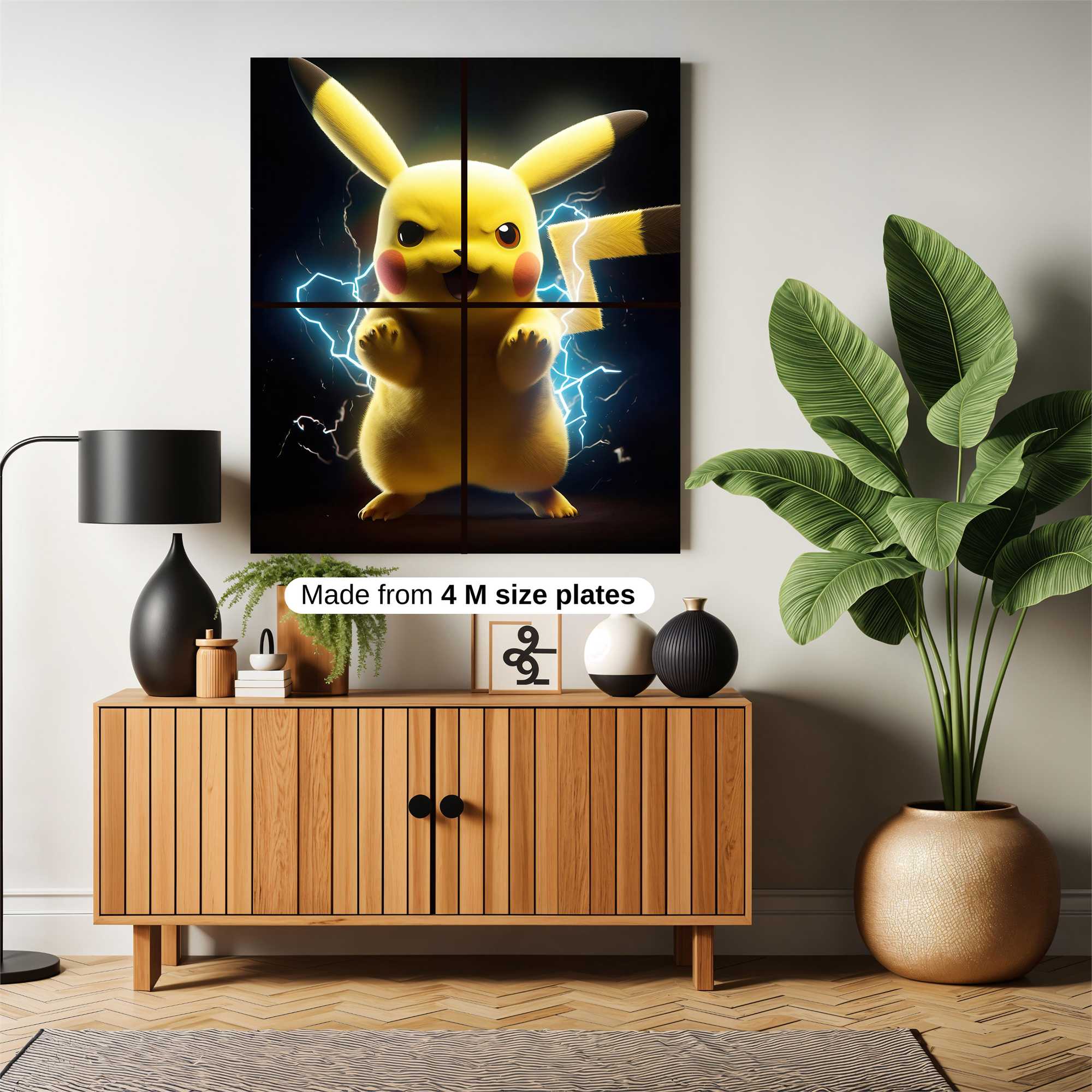 Pikachu Fierce Safe Wall Magnetic / M
