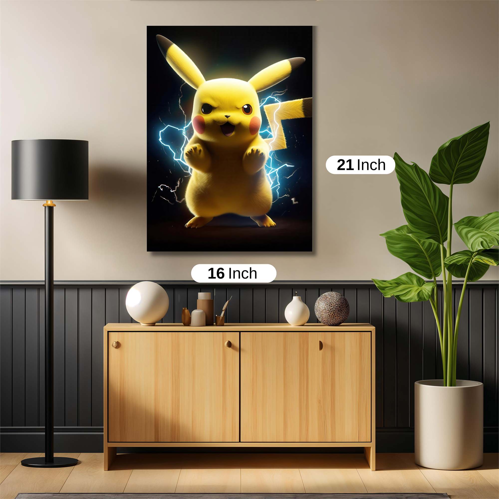 Pikachu Fierce Safe Wall Magnetic / M