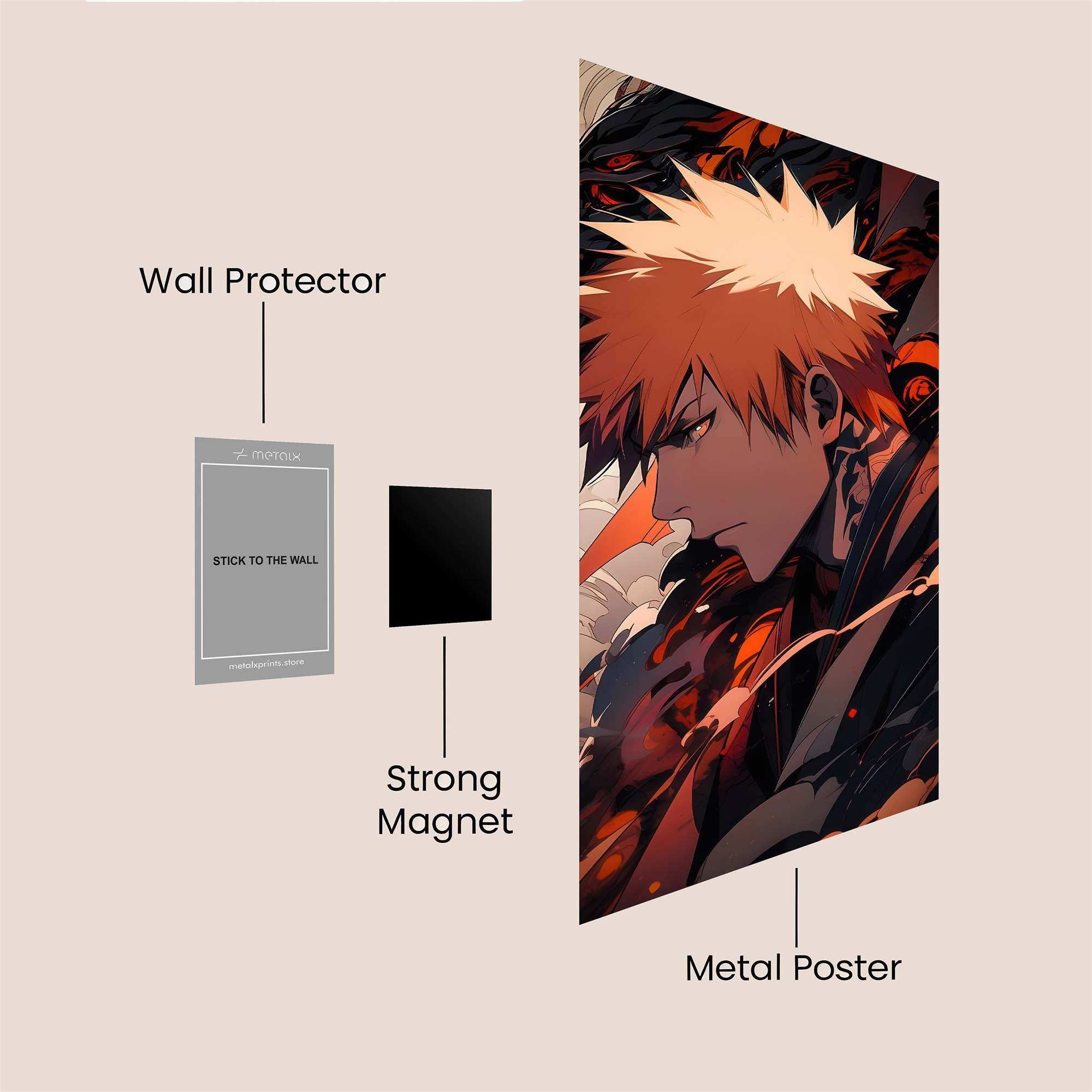 Bakugo Ferocious Safe Wall Magnetic / M
