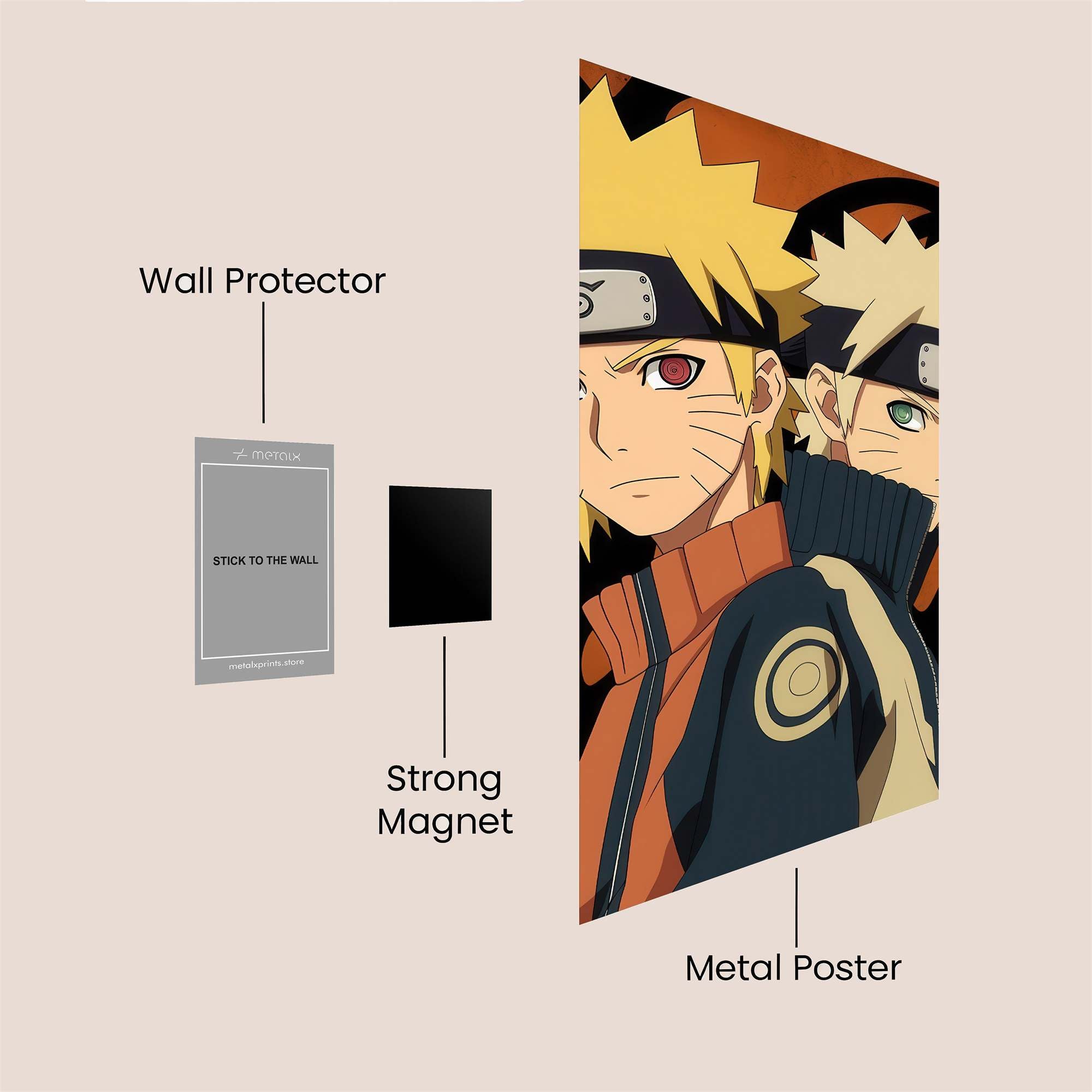 Naruto Dual Safe Wall Magnetic / M