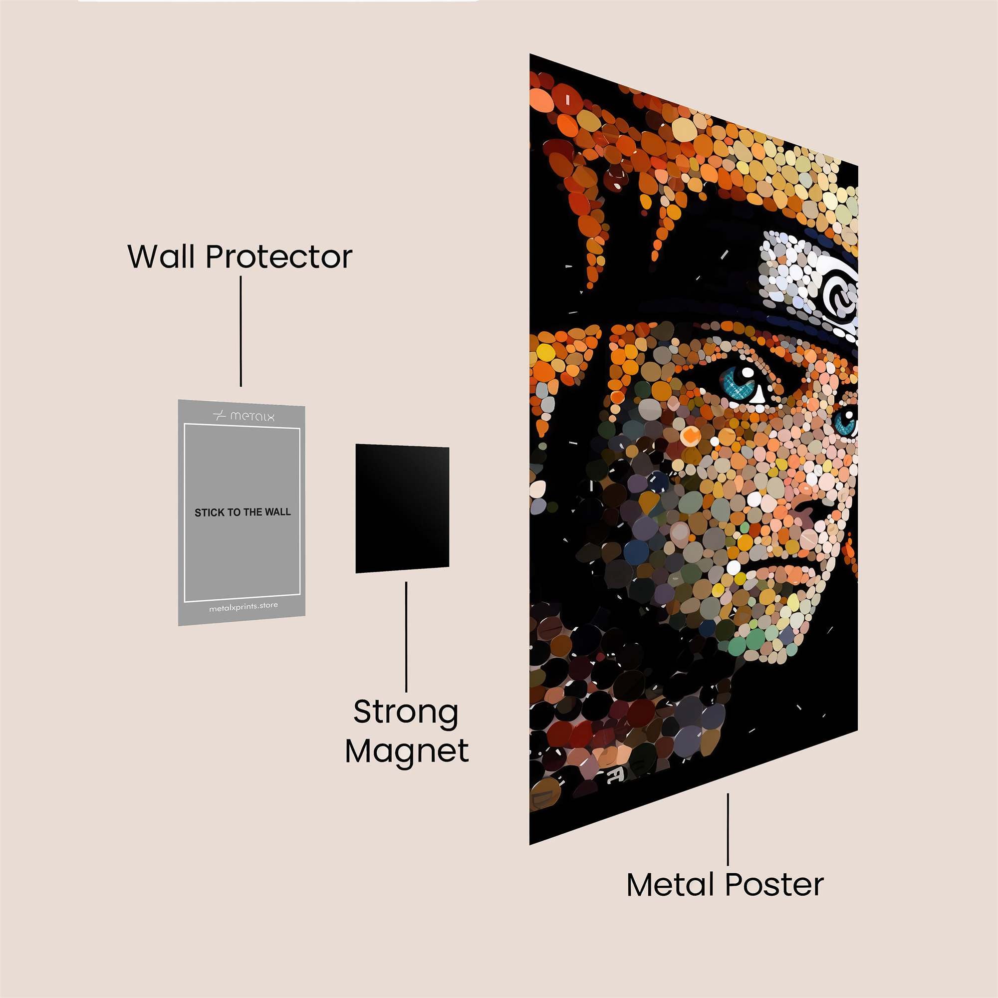 Naruto Vibrant Safe Wall Magnetic / M