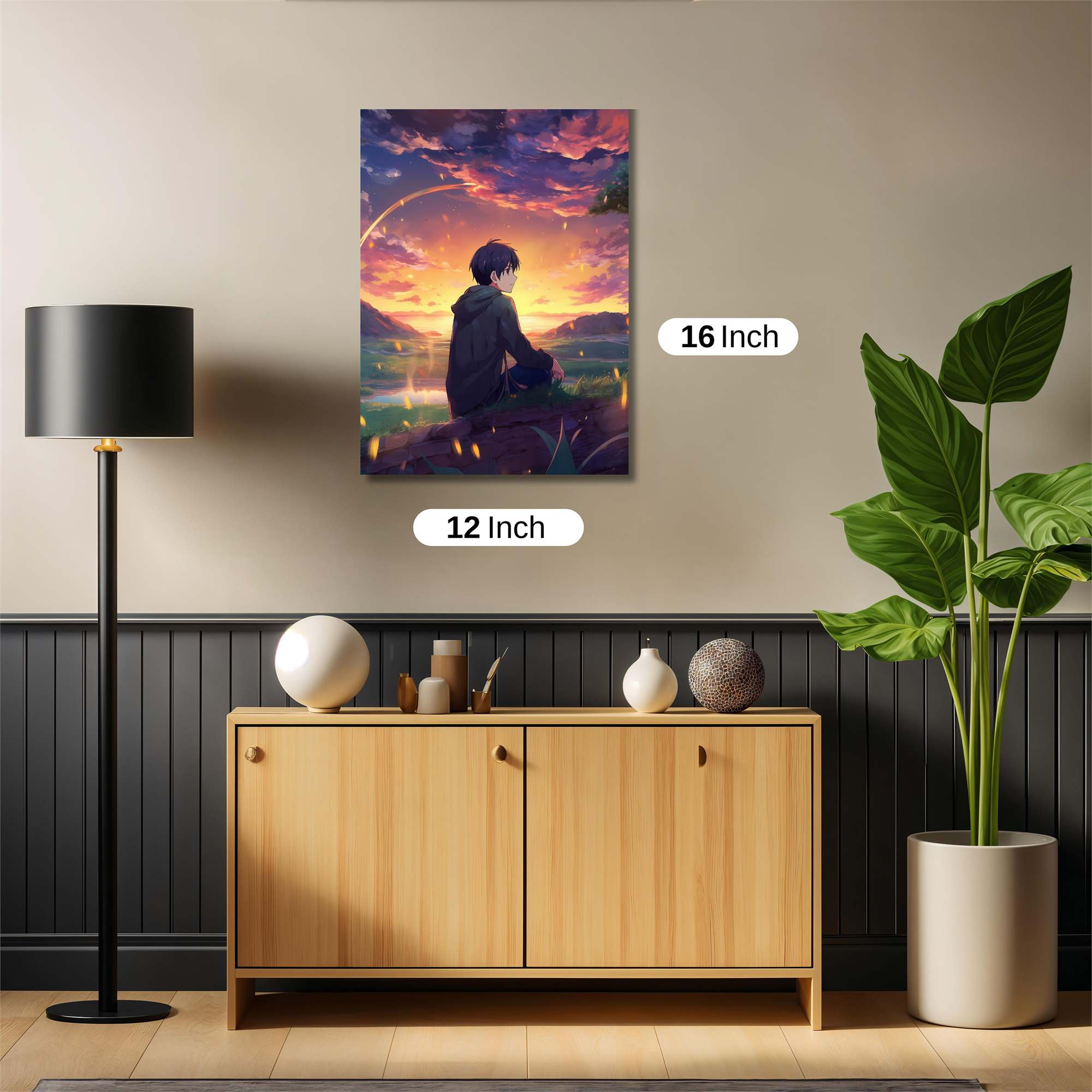 Sunset Serenity Safe Wall Magnetic / M