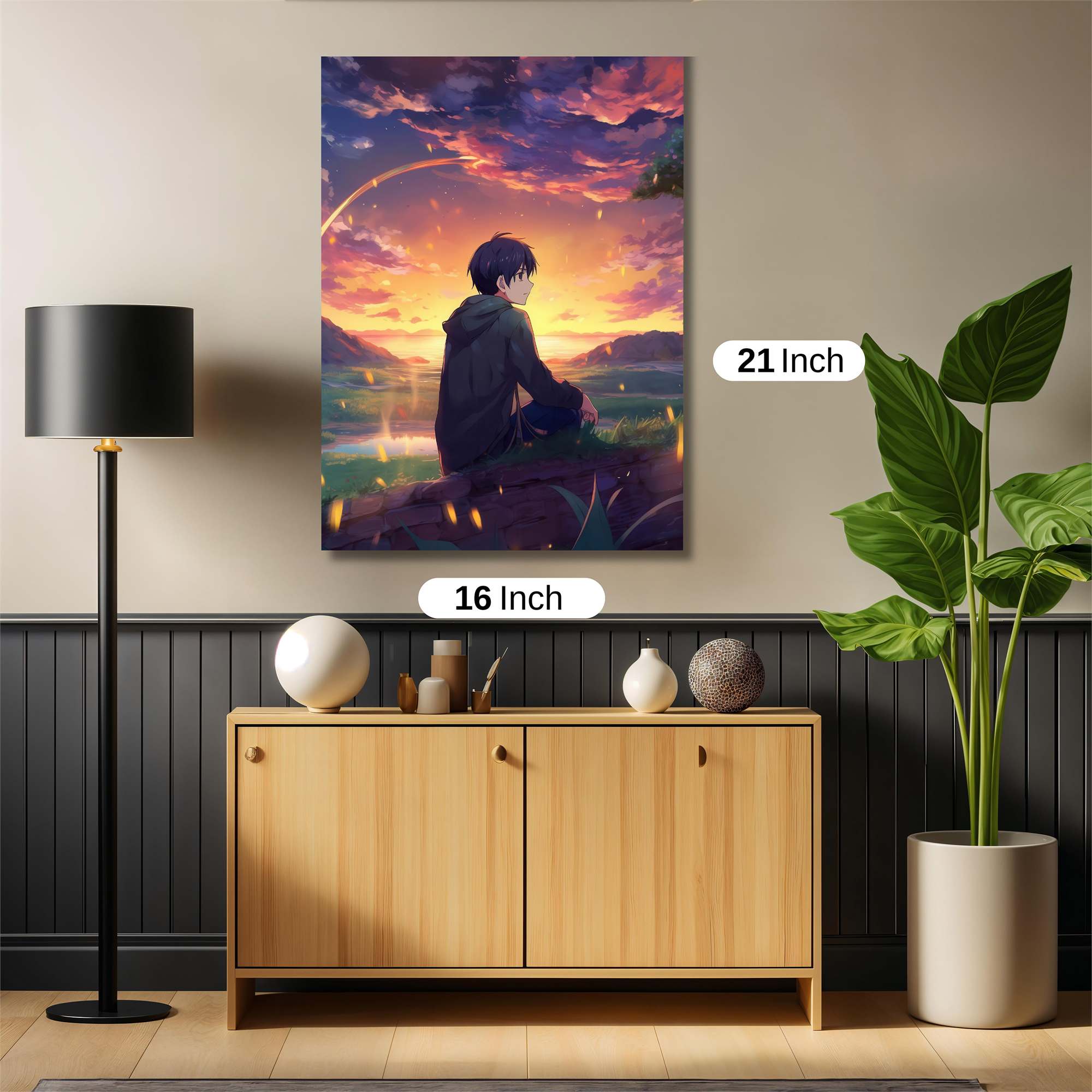 Sunset Serenity Safe Wall Magnetic / M