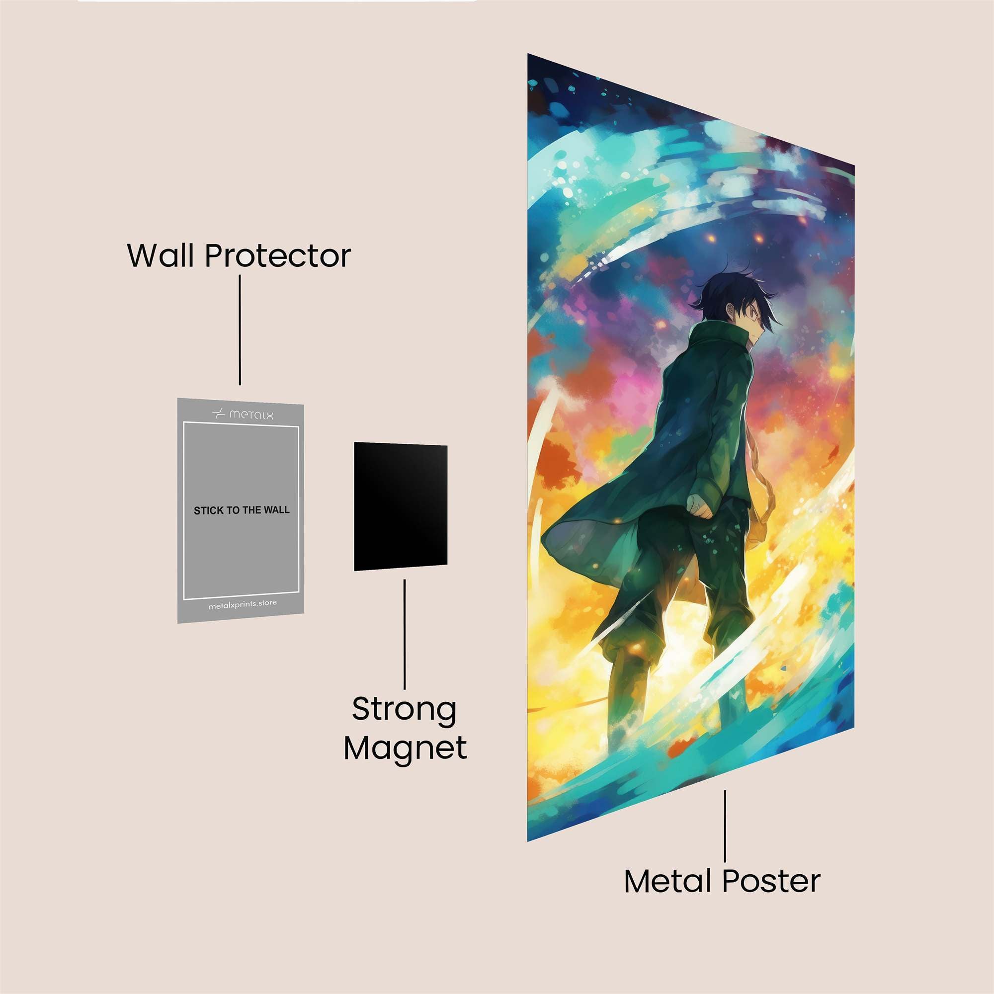 Heroic Blaze Safe Wall Magnetic / M