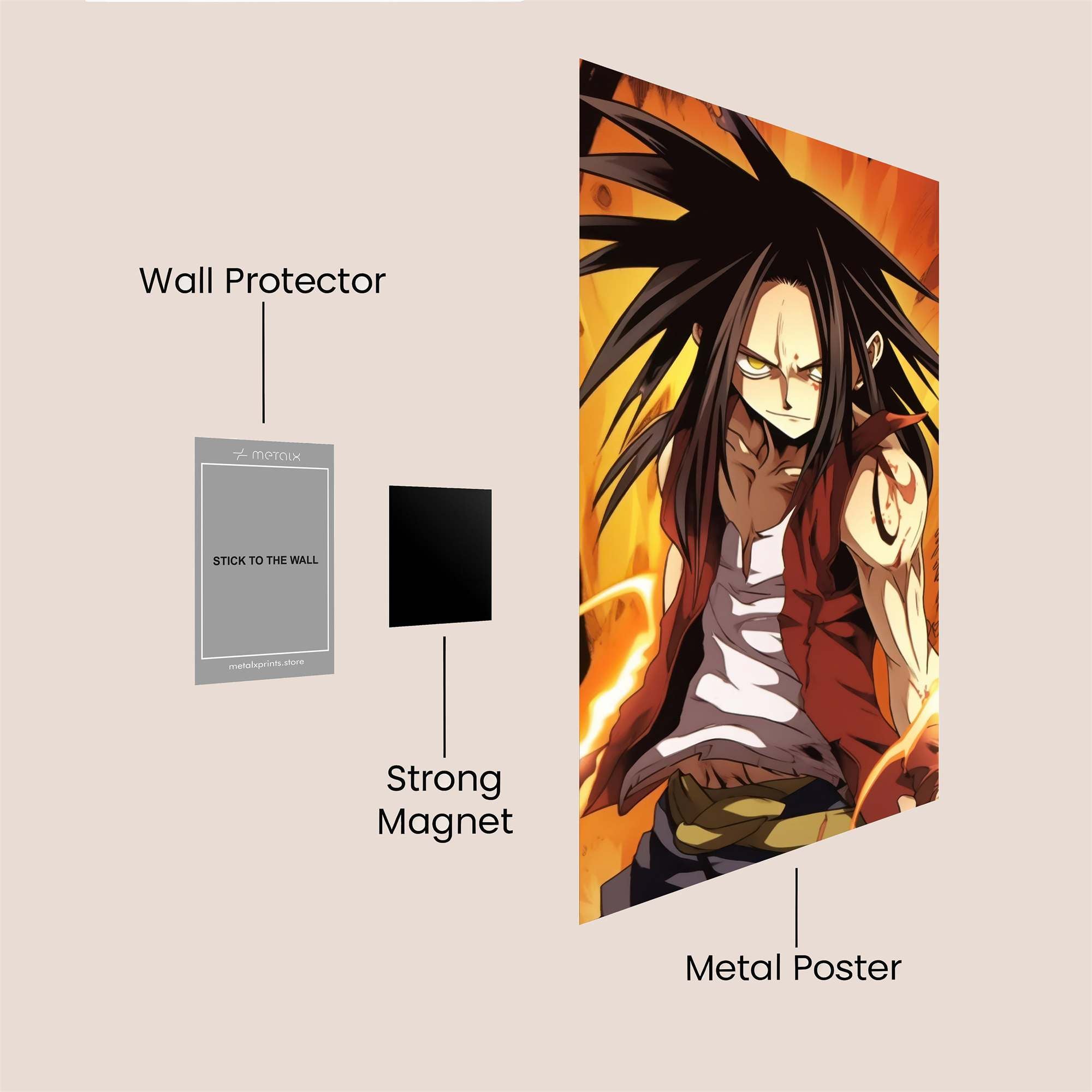 Flame Fury Safe Wall Magnetic / M