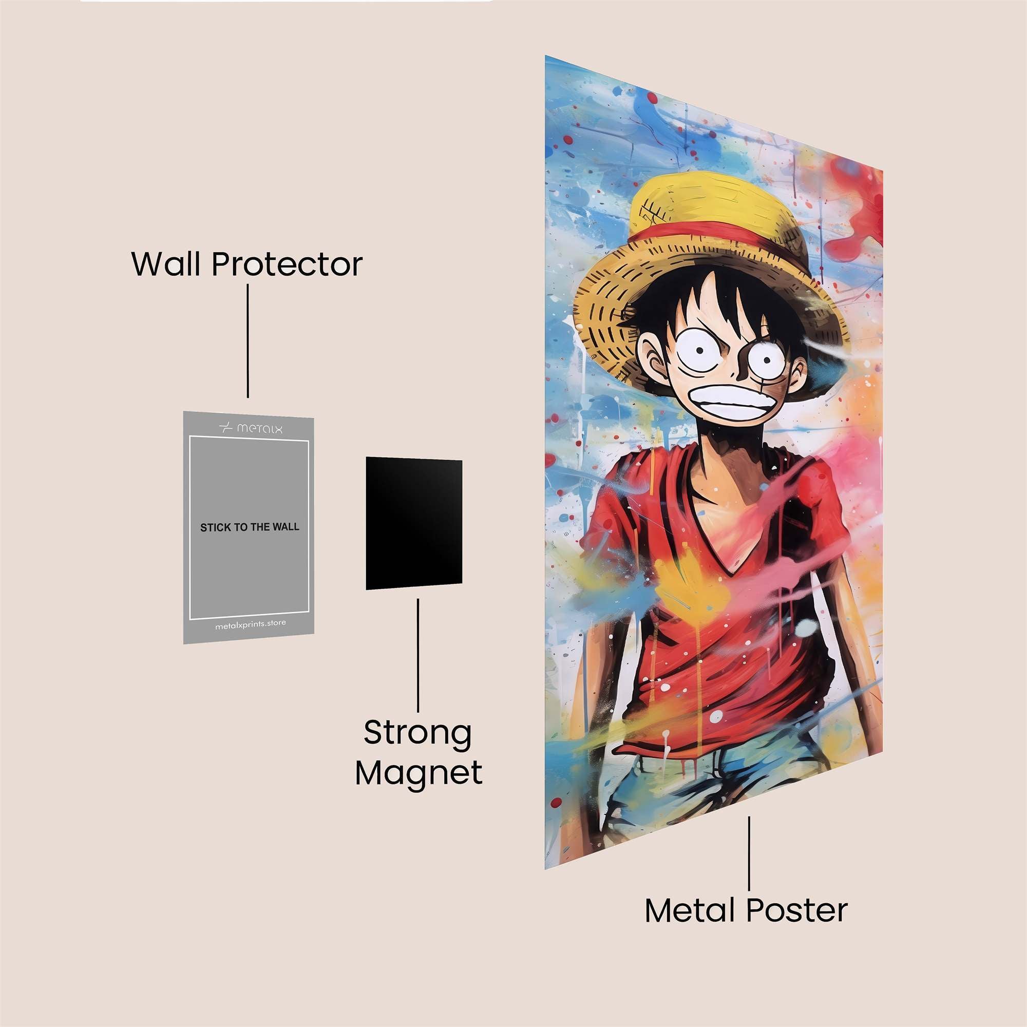 Monkey Vibrant Safe Wall Magnetic / M