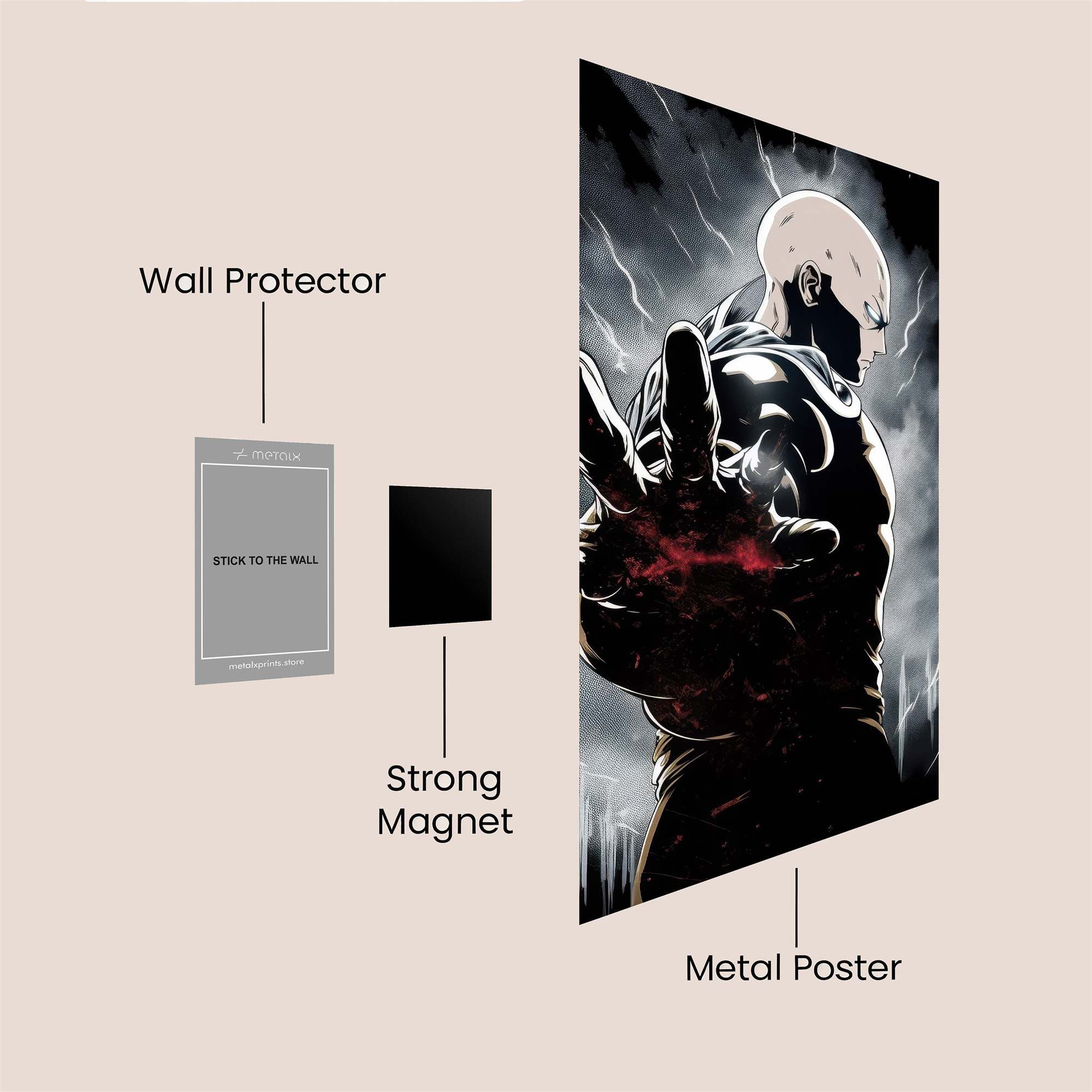 Saitama Cosmic Safe Wall Magnetic / M