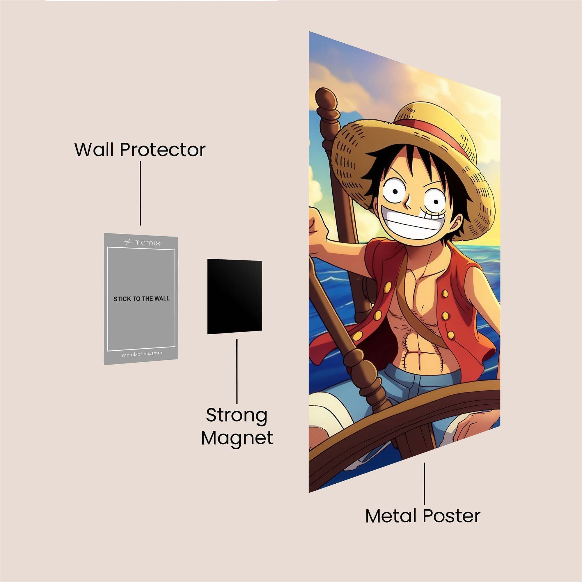 Luffy Joyous Safe Wall Magnetic / M