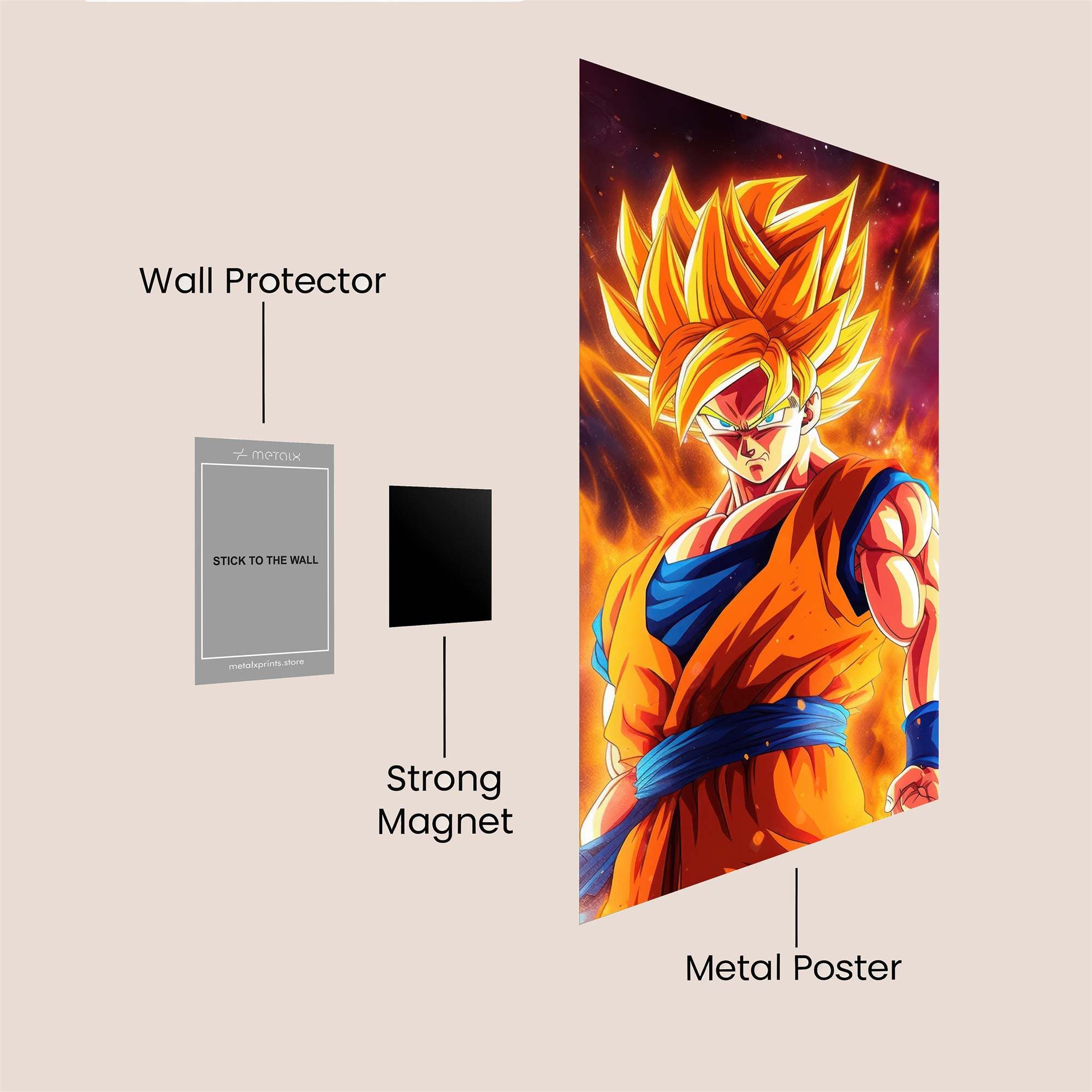 Goku Blaze Safe Wall Magnetic / M