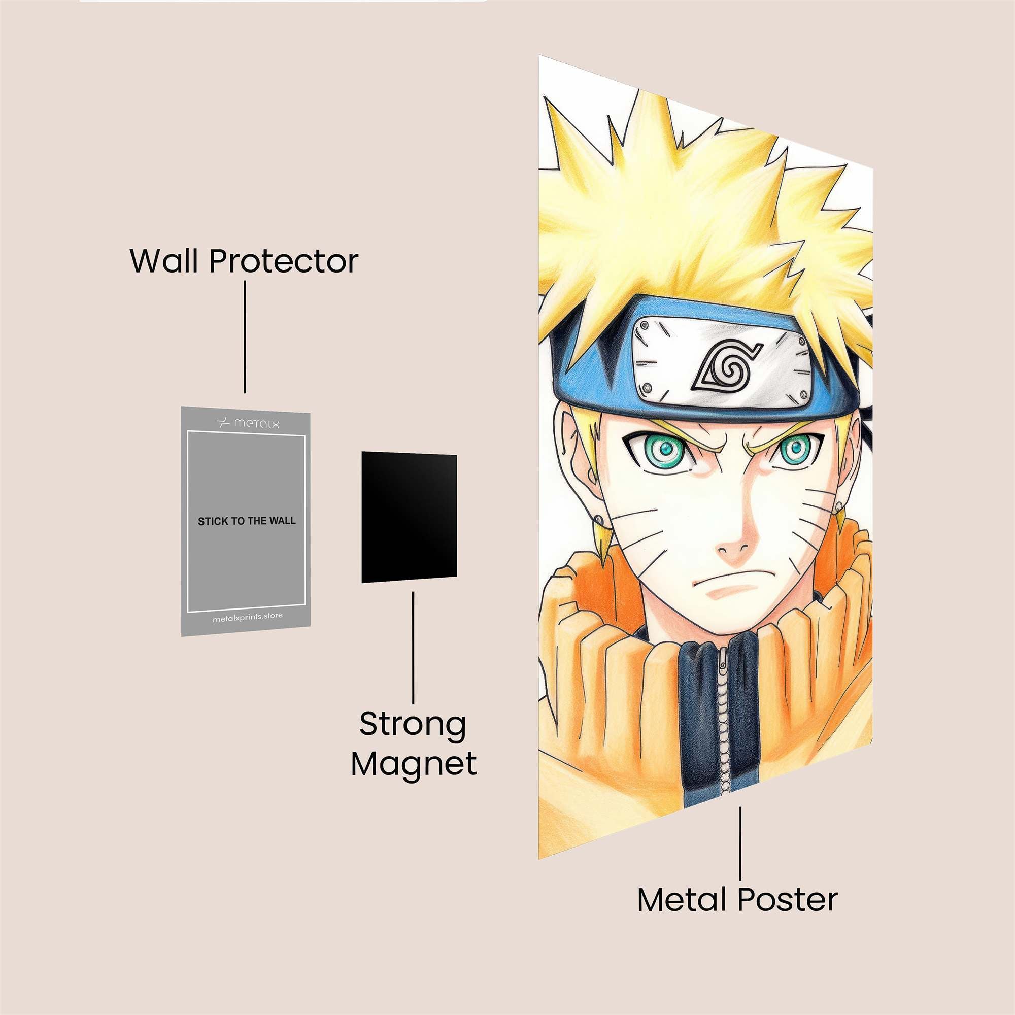 Naruto Resolute Safe Wall Magnetic / M