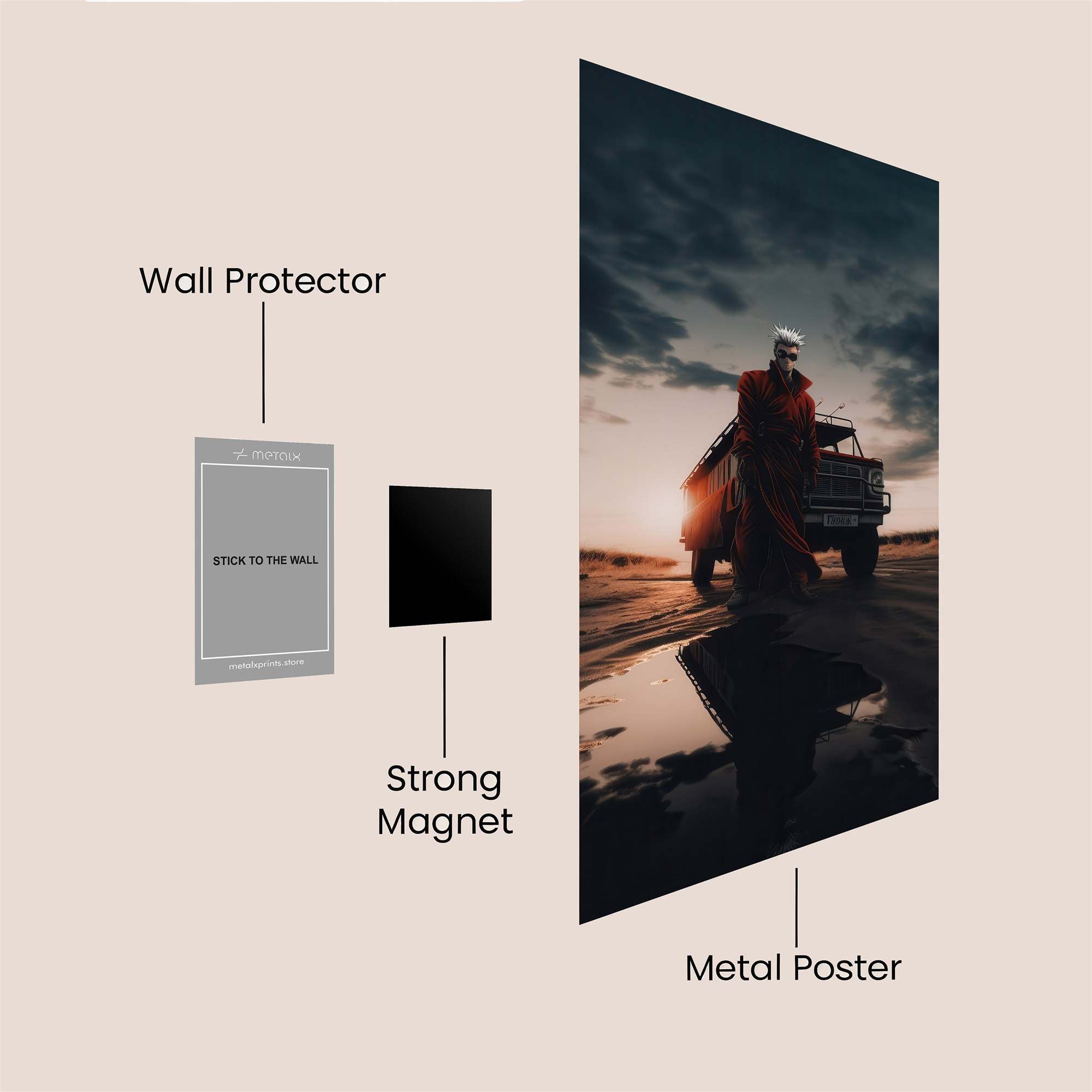 Wasteland Wanderer Safe Wall Magnetic / M