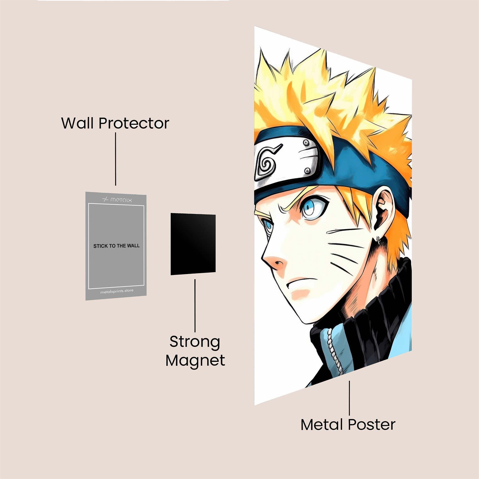 Naruto Resolute Safe Wall Magnetic / M