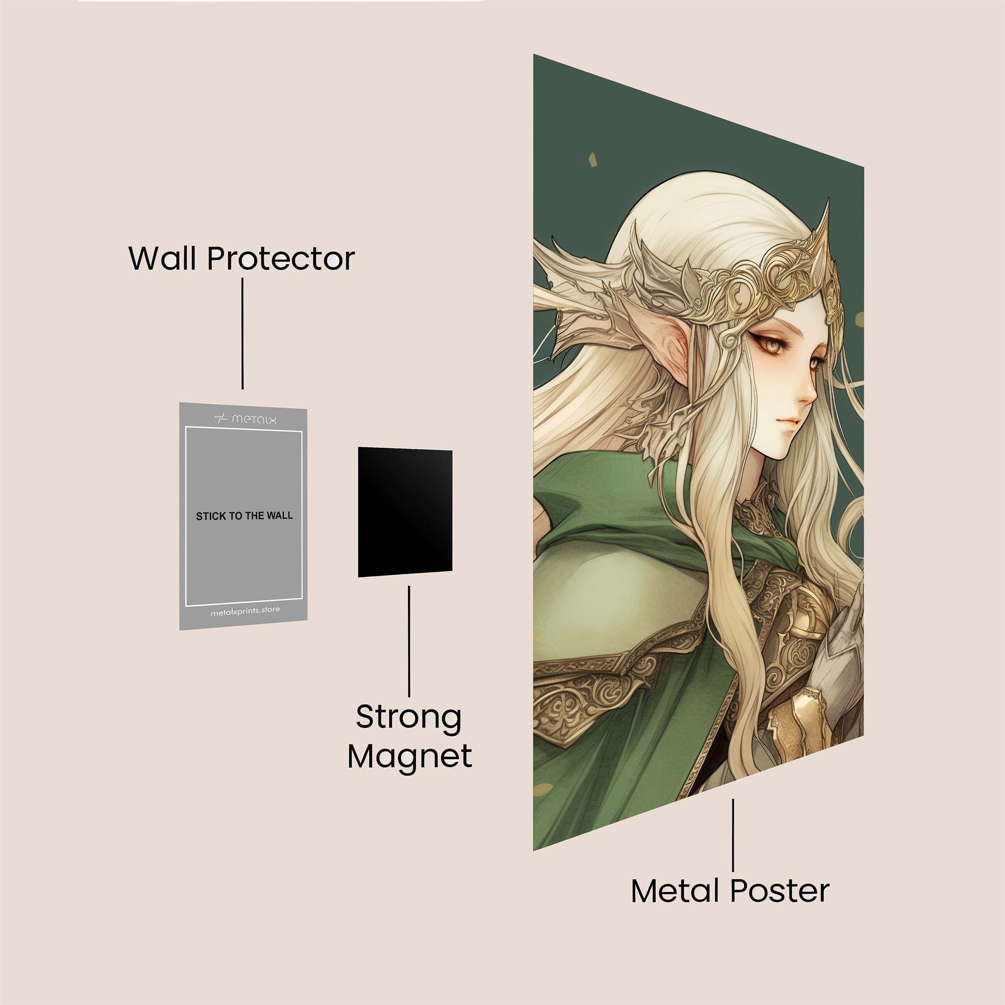 Elven Serenity Safe Wall Magnetic / M