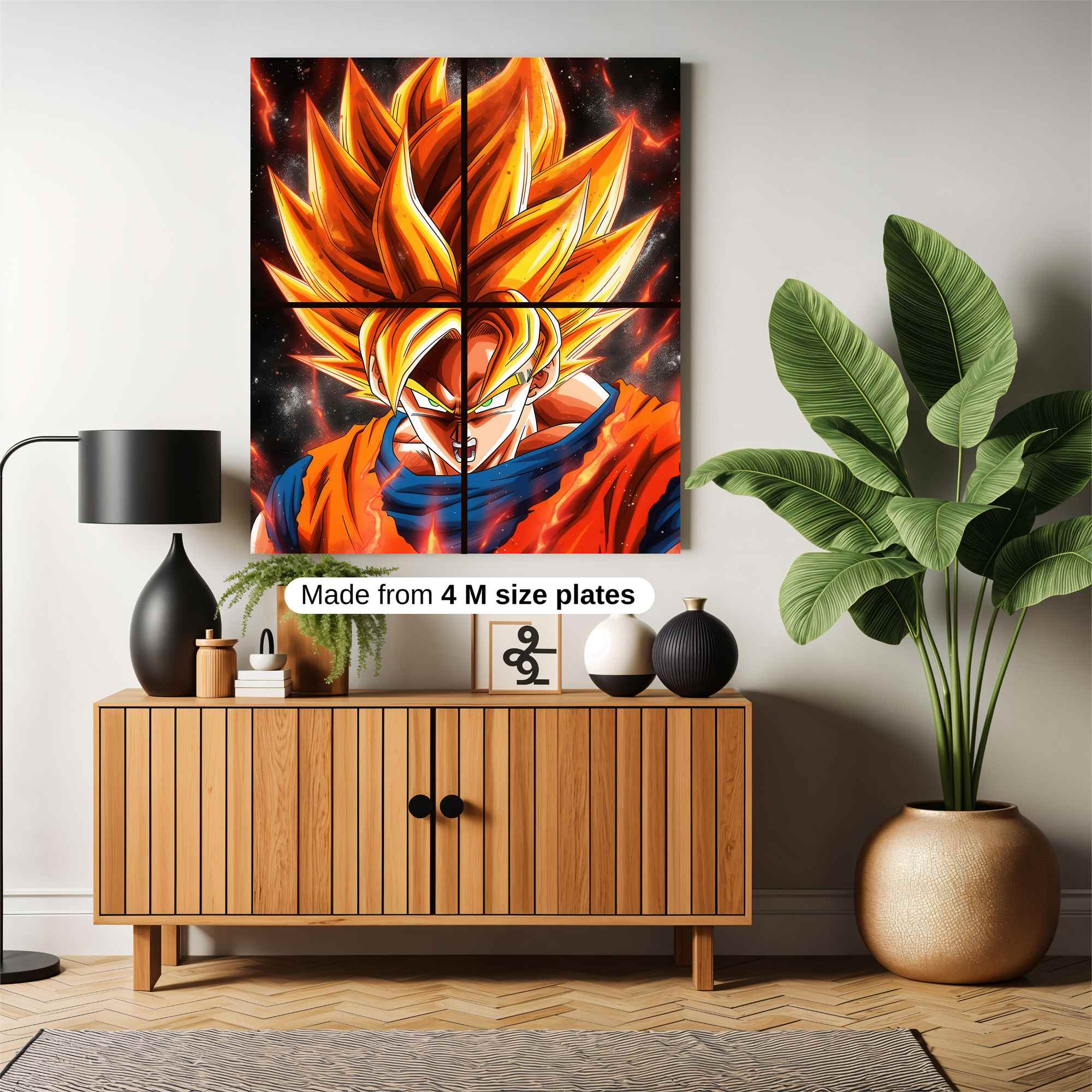 Goku Fiery Safe Wall Magnetic / M
