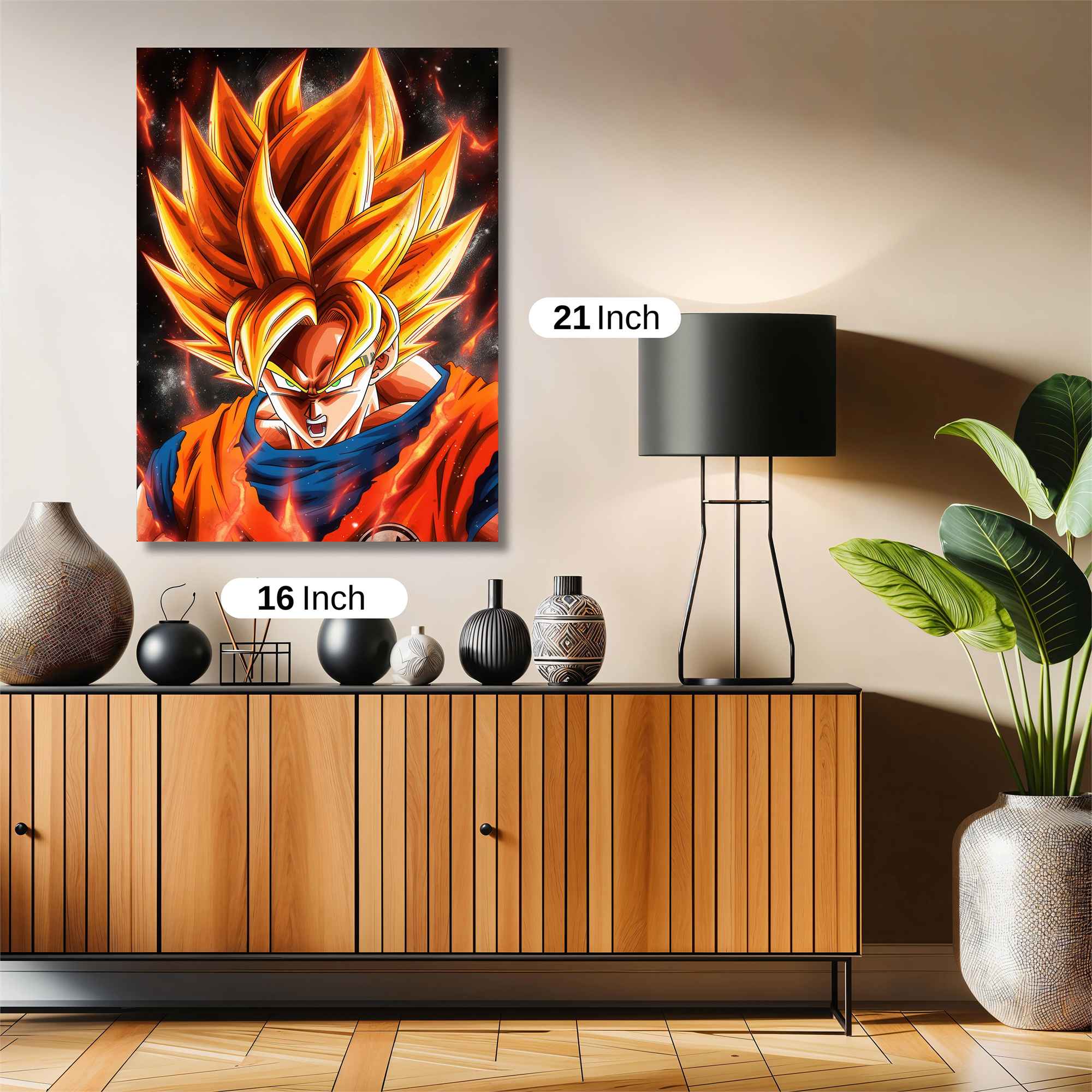 Goku Fiery Safe Wall Magnetic / M