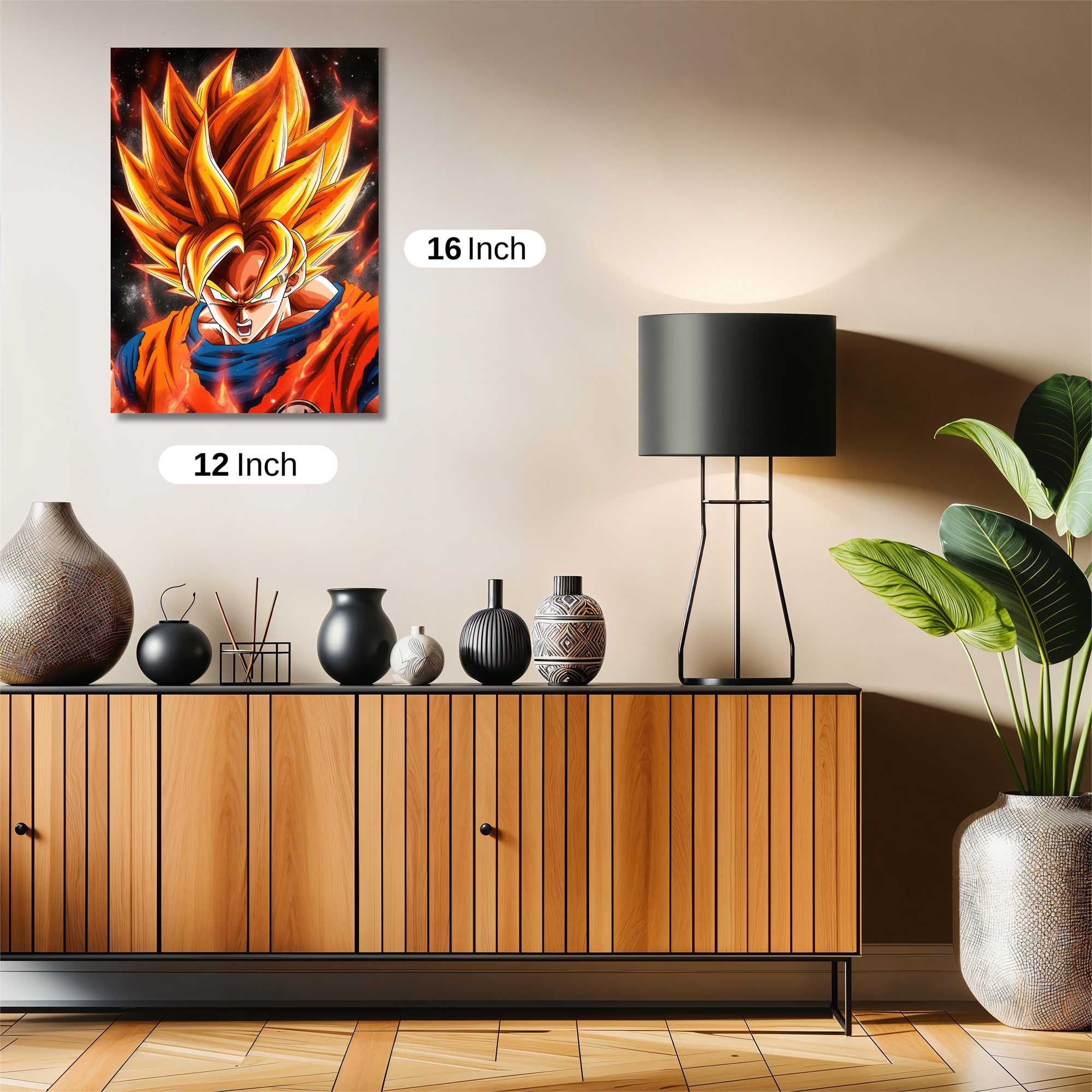 Goku Fiery Safe Wall Magnetic / M