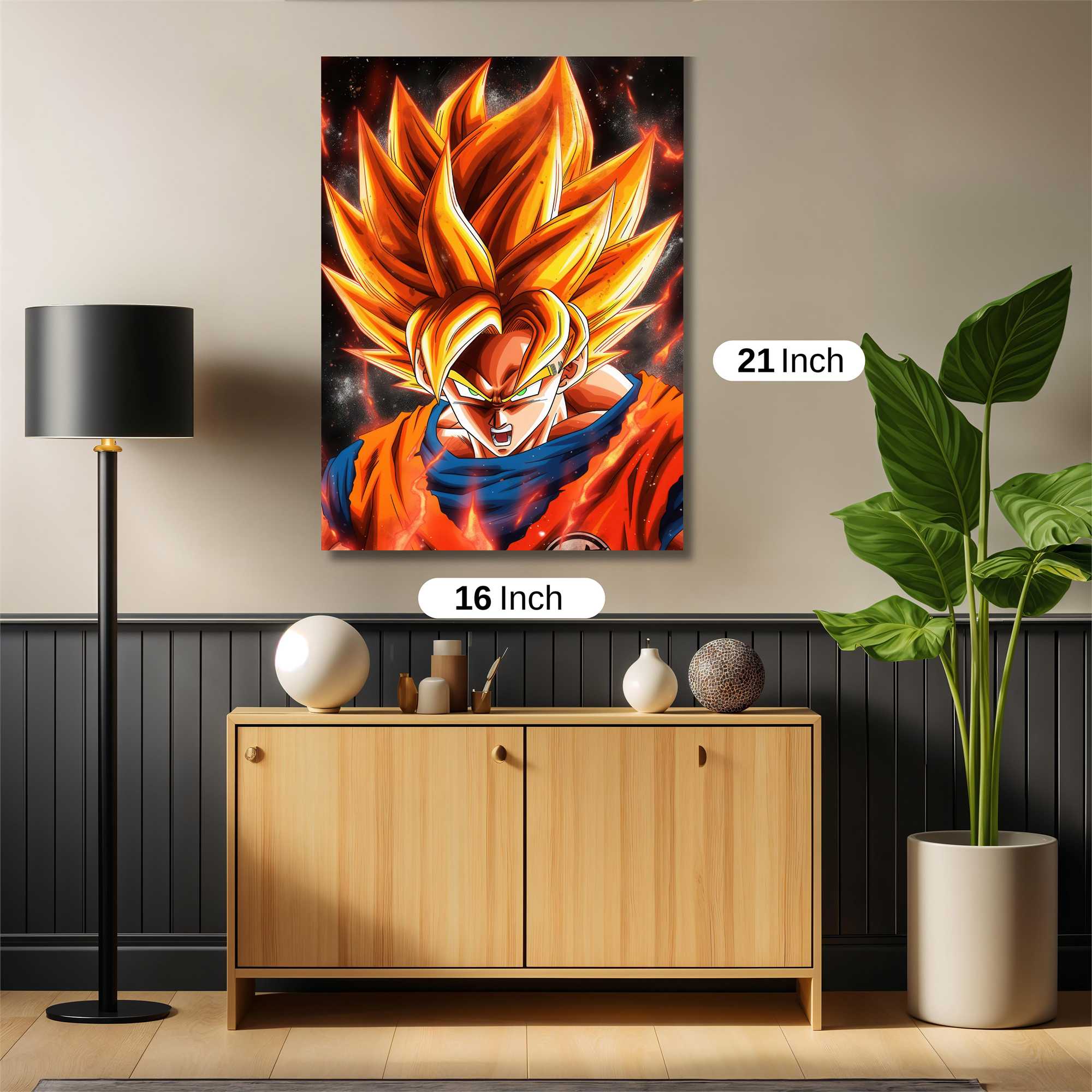 Goku Fiery Safe Wall Magnetic / M