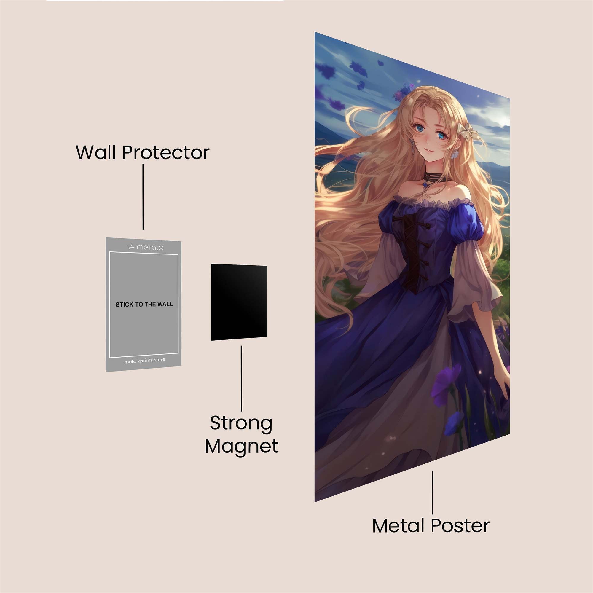 Blossom Serenity Safe Wall Magnetic / M