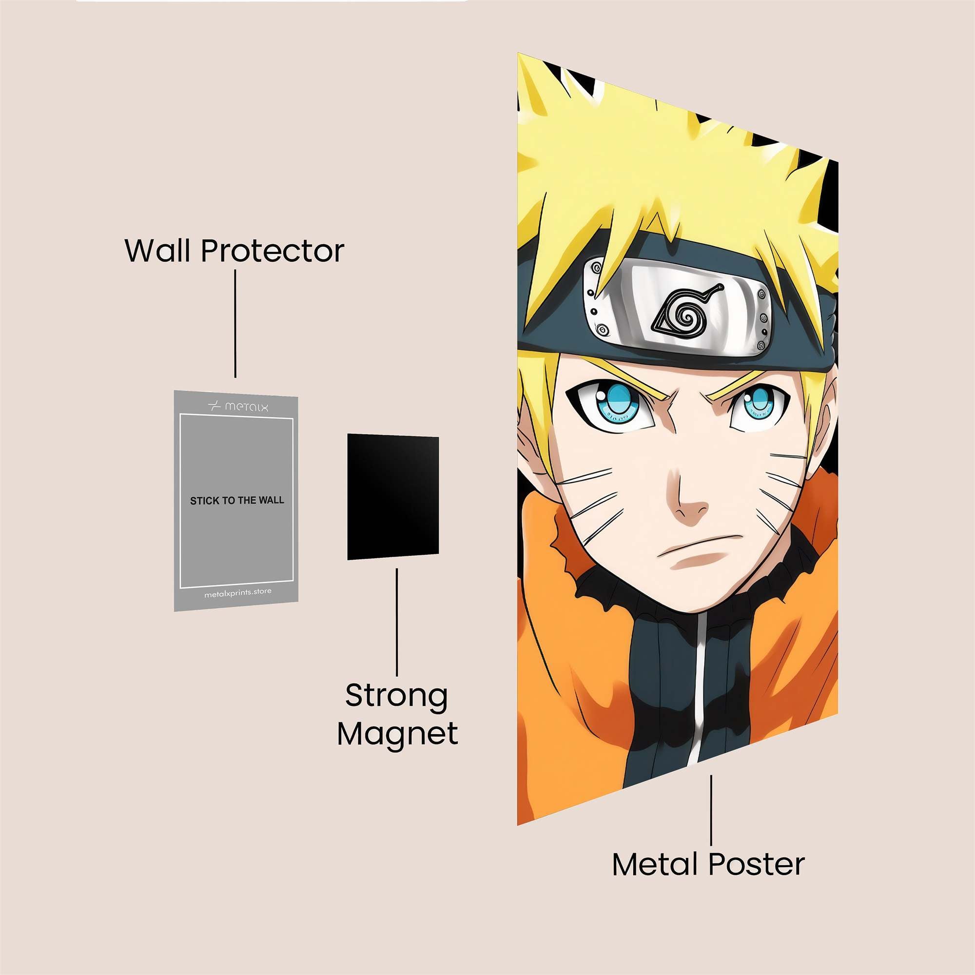 Naruto Resolute Safe Wall Magnetic / M