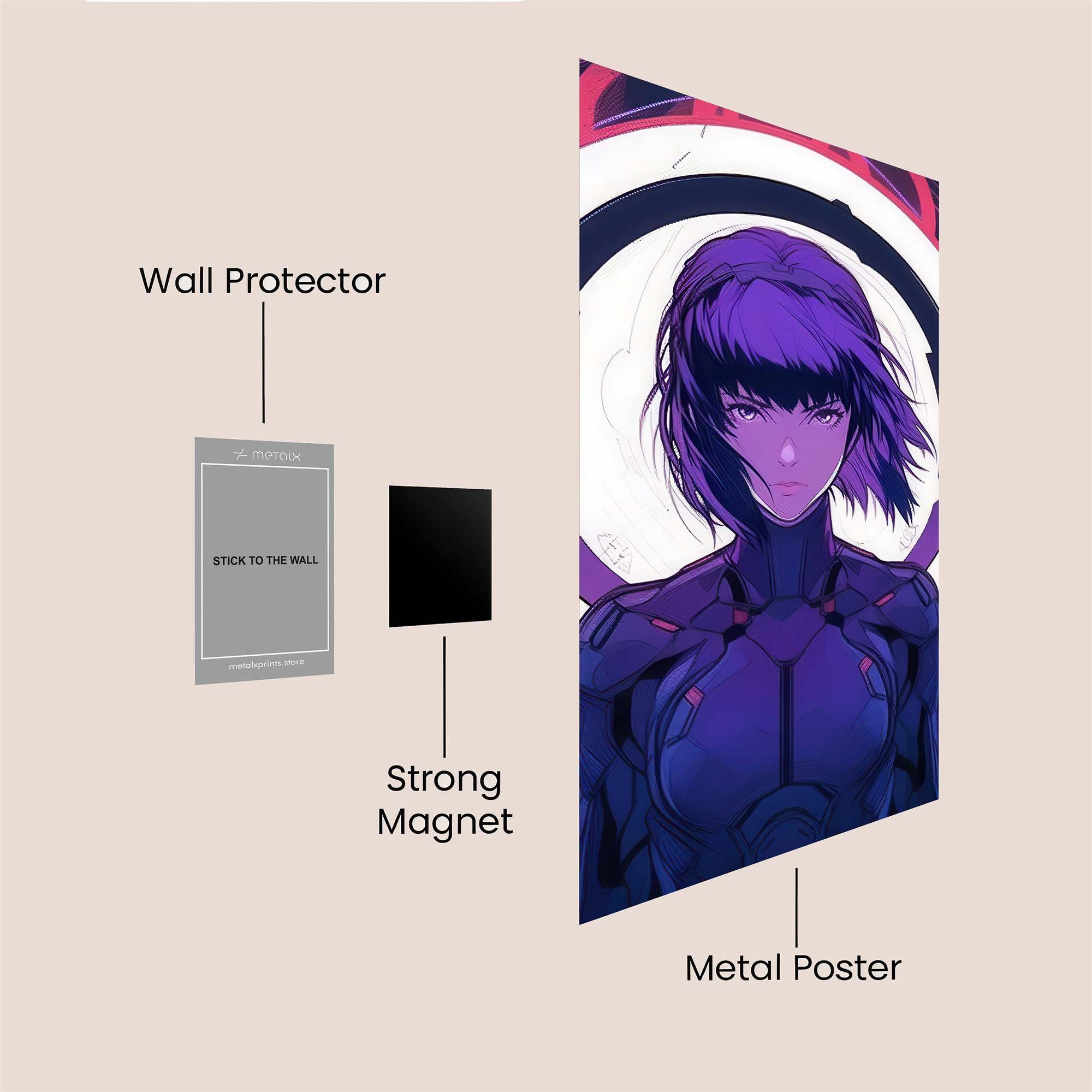 Motoko Serenity Safe Wall Magnetic / M