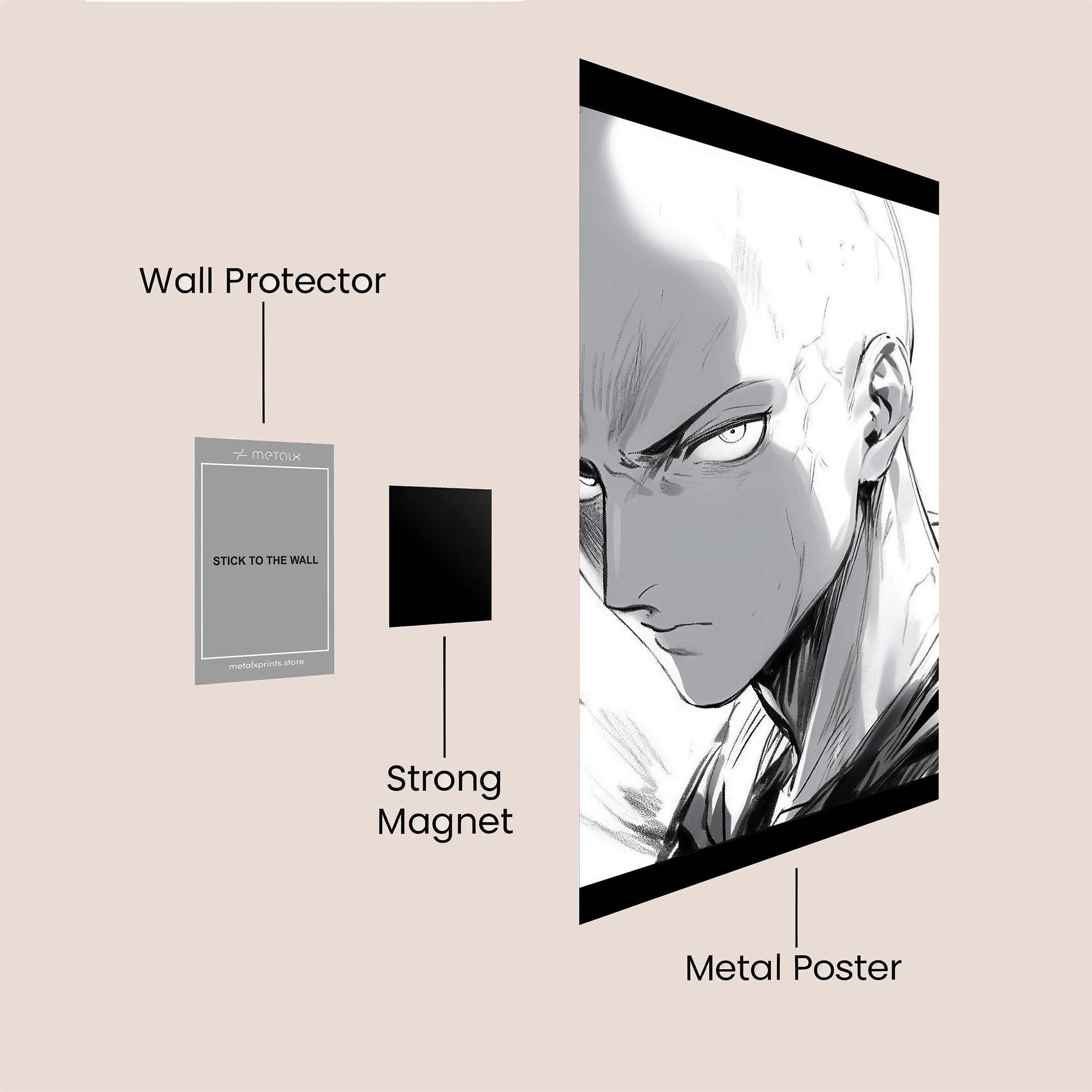 Saitama Serene Safe Wall Magnetic / M