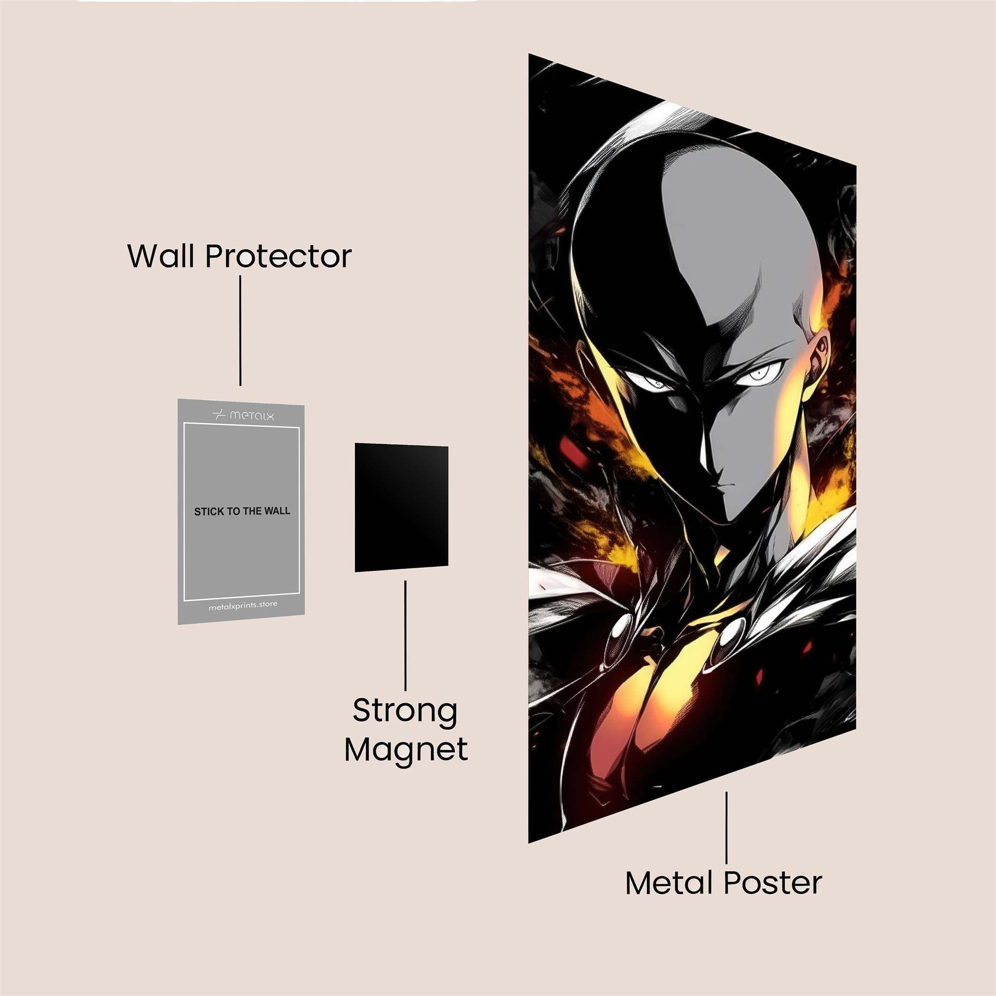 Saitama Fury Safe Wall Magnetic / M