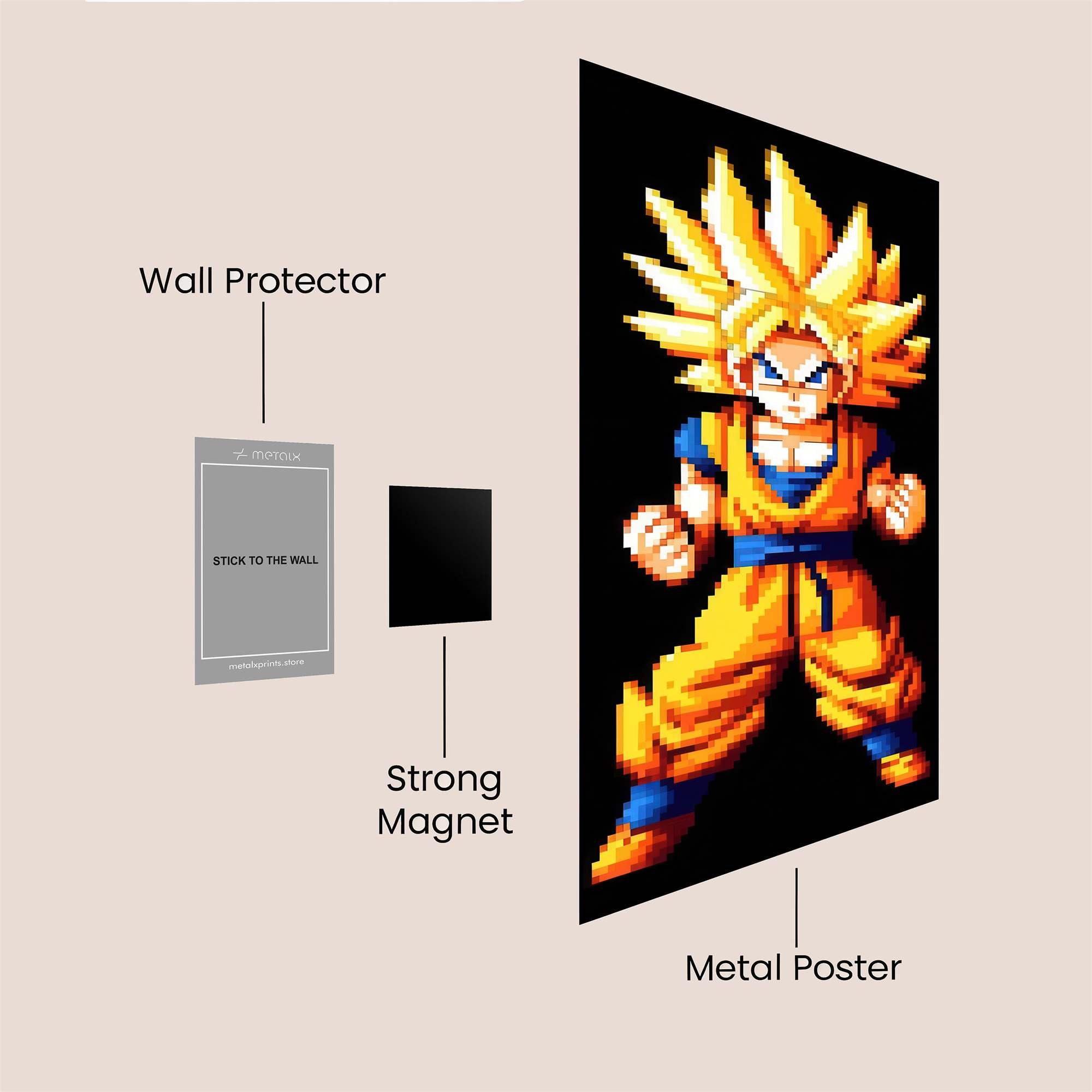 Goku Fierce Safe Wall Magnetic / M