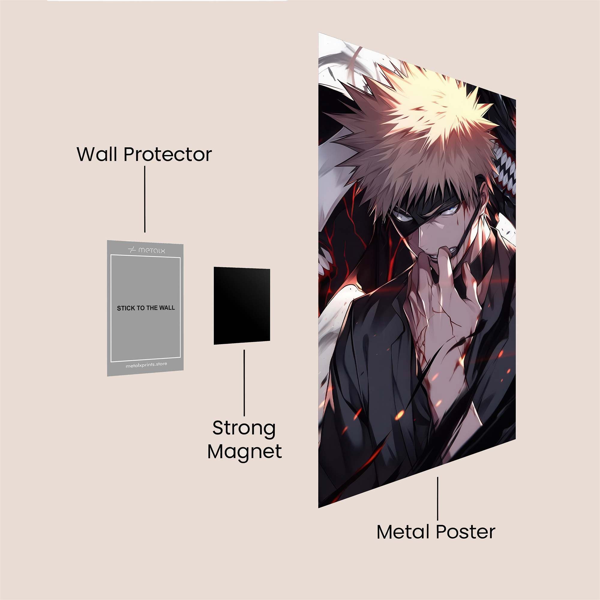 Bakugo Sinister Safe Wall Magnetic / M