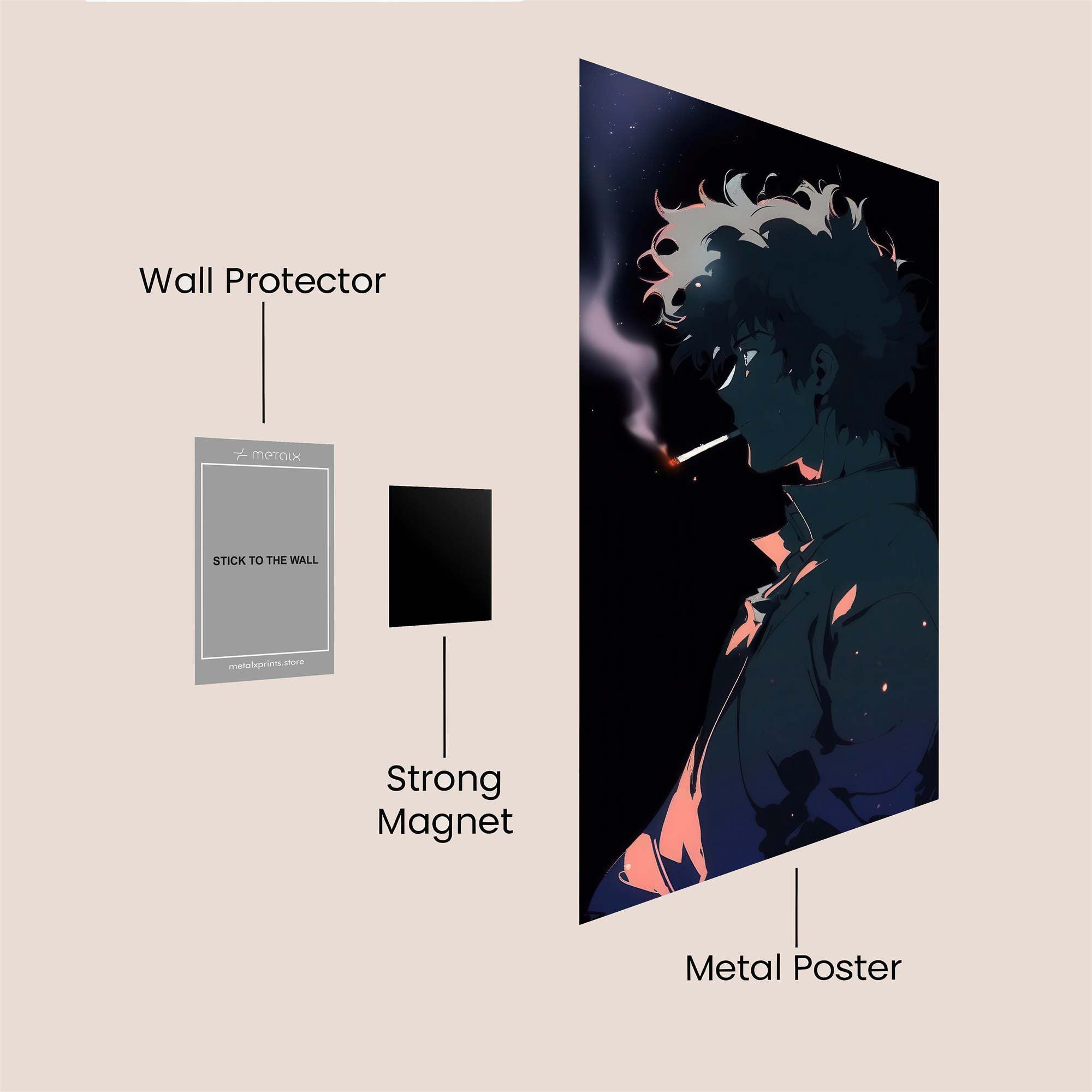 Spike Melancholy Safe Wall Magnetic / M