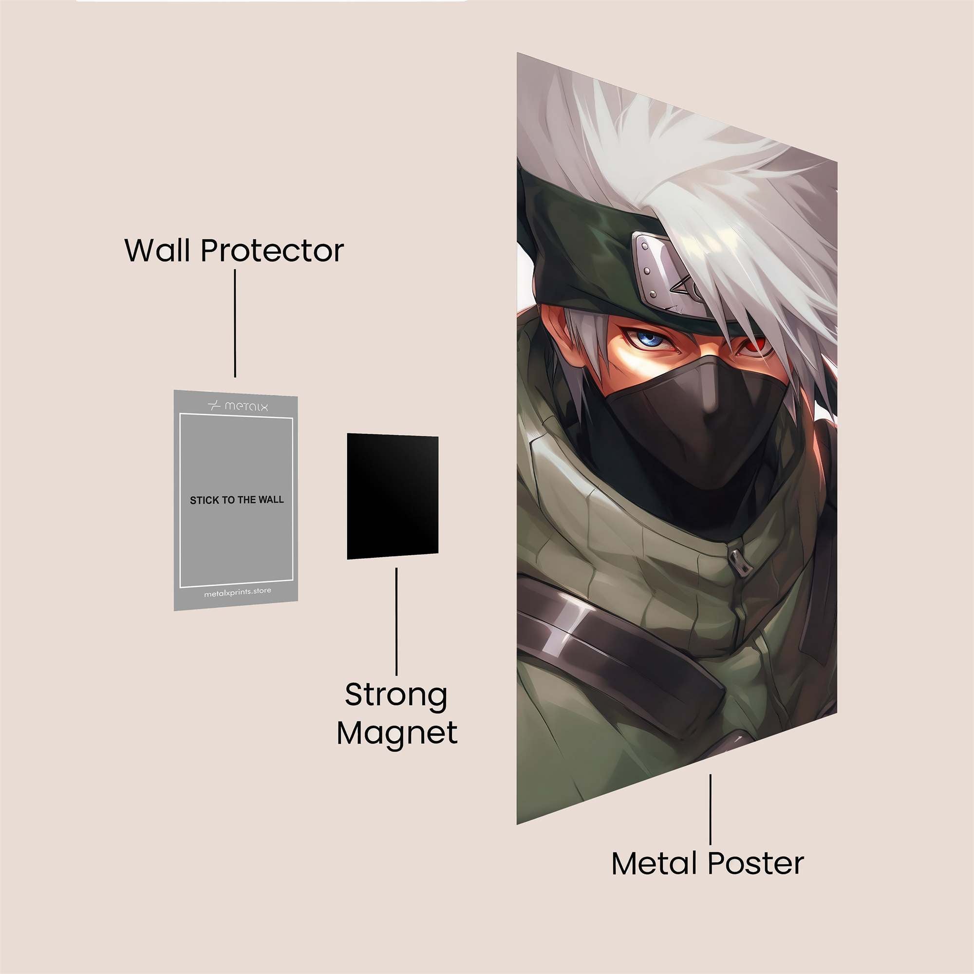 Kakashi Mysterious Safe Wall Magnetic / M