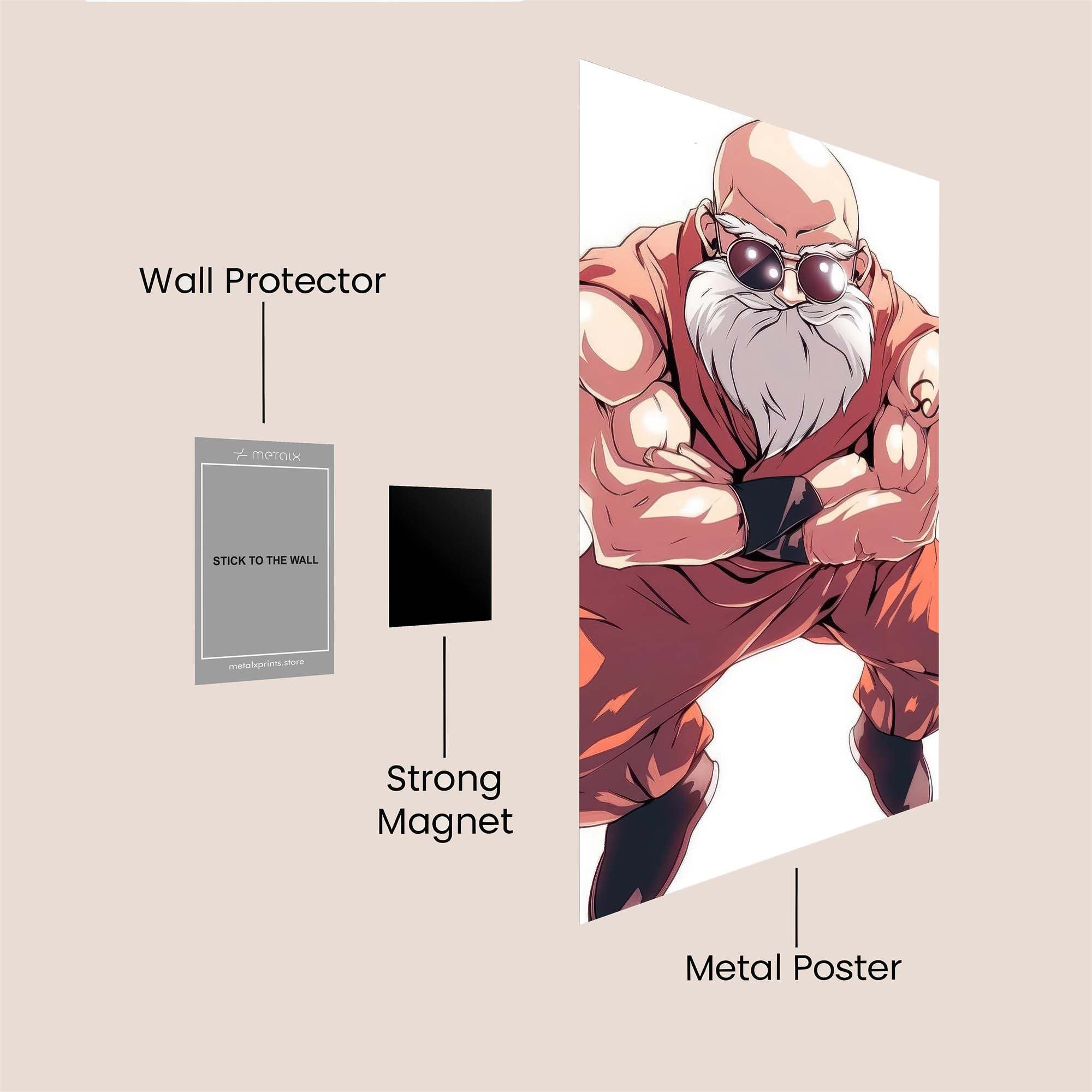 Roshi Rebellious Safe Wall Magnetic / M