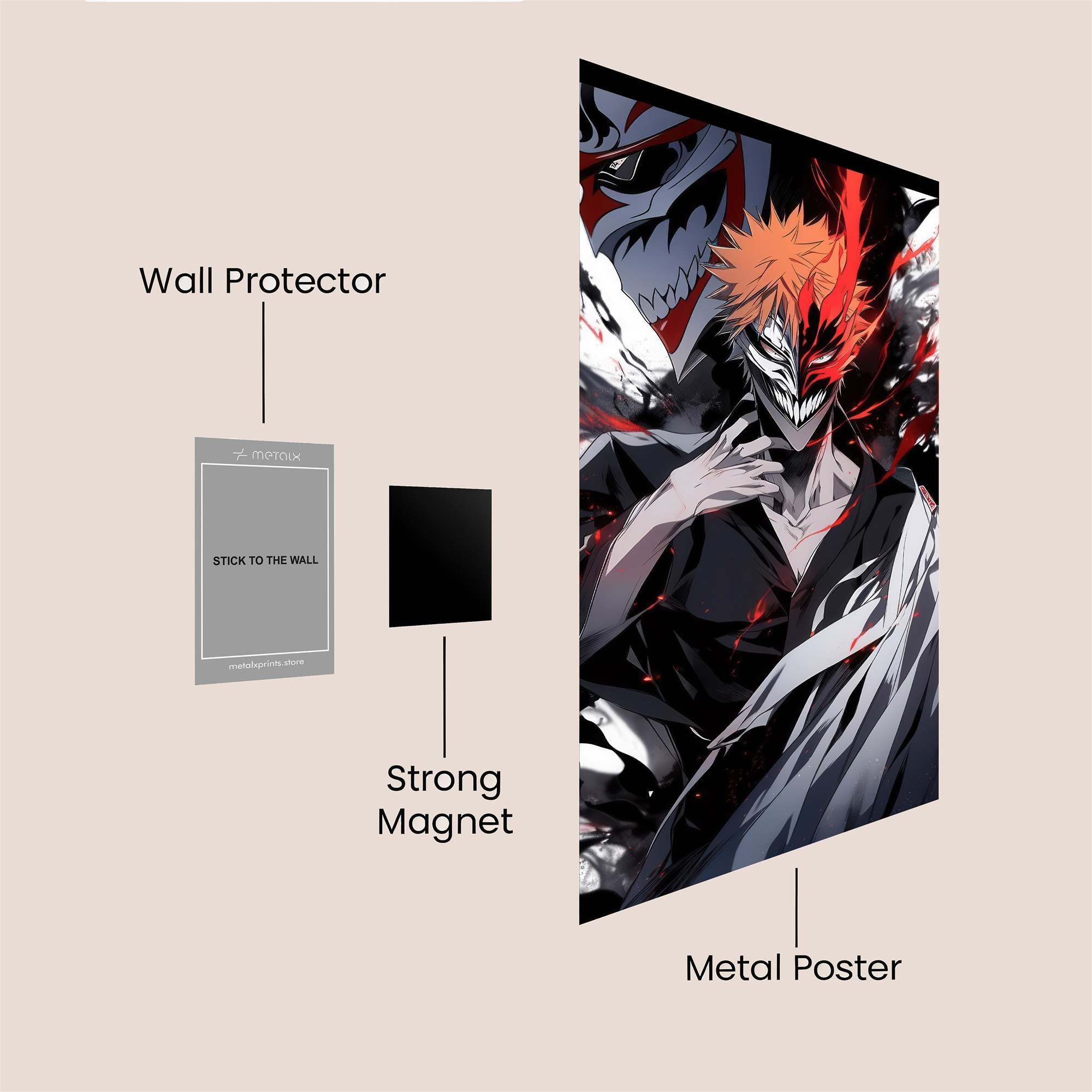 Ichigo Tormented Safe Wall Magnetic / M