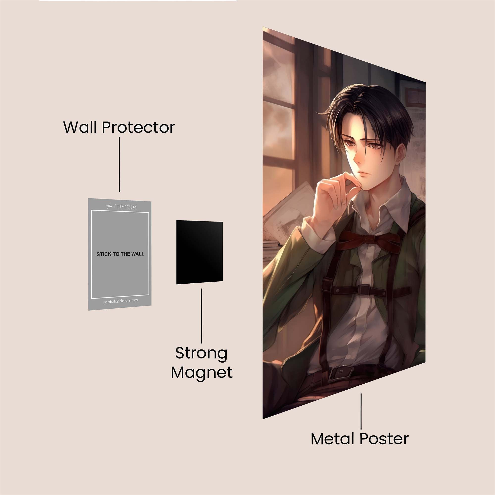 Levi Pensive Safe Wall Magnetic / M