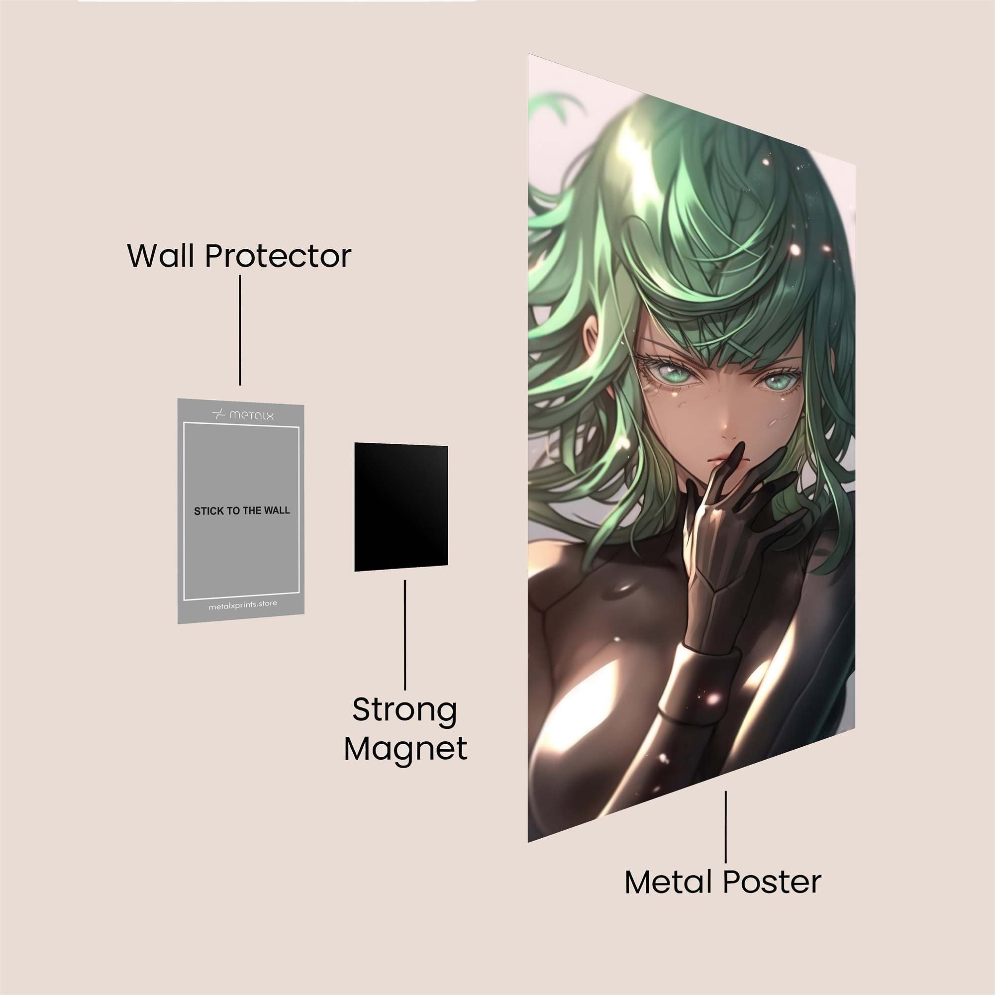 Tatsumaki Tempest Safe Wall Magnetic / M