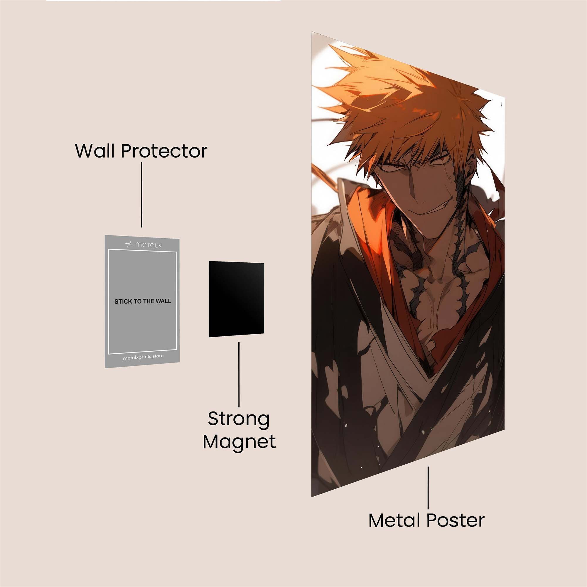 Ichigo Resolute Safe Wall Magnetic / M