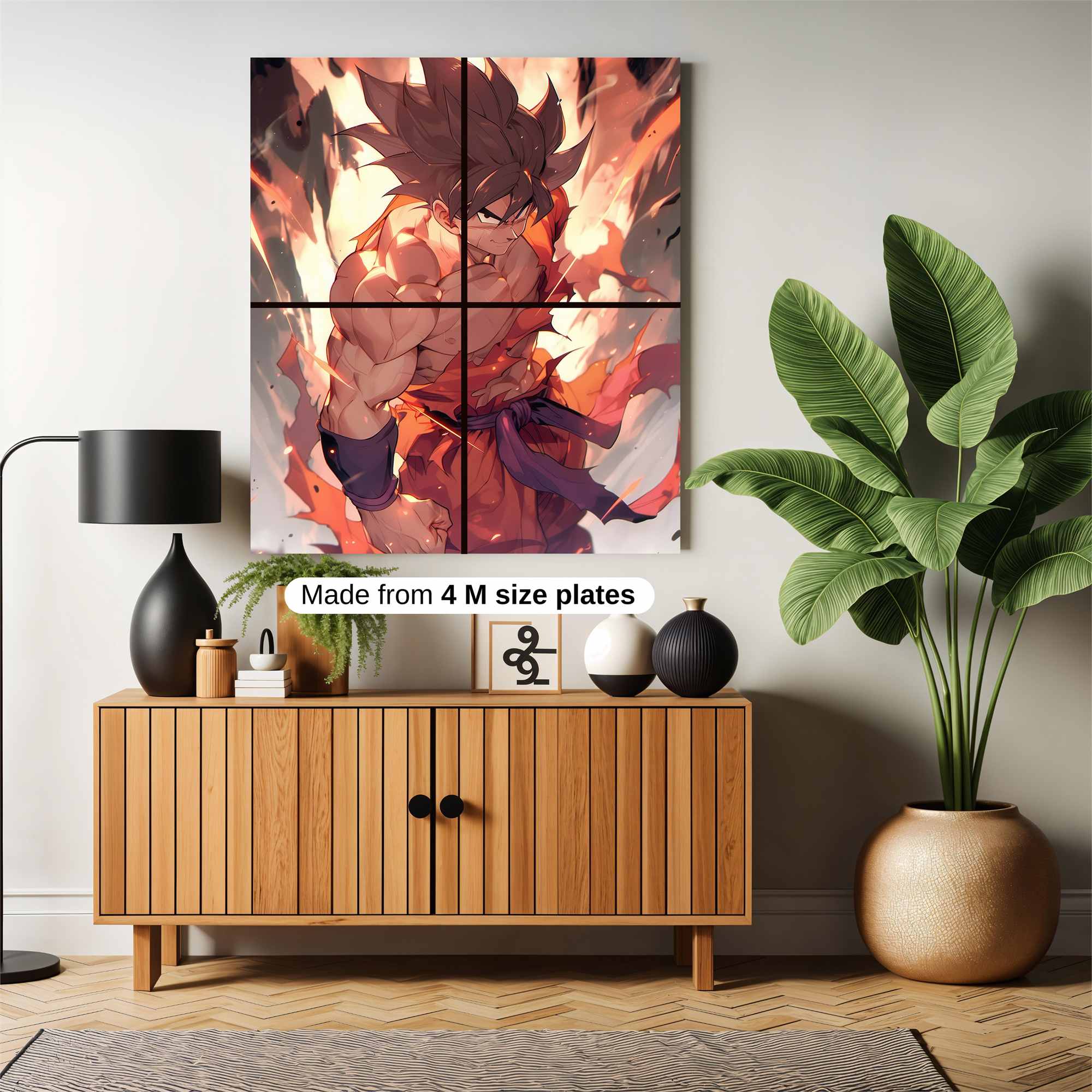 Goku Fiery Safe Wall Magnetic / M