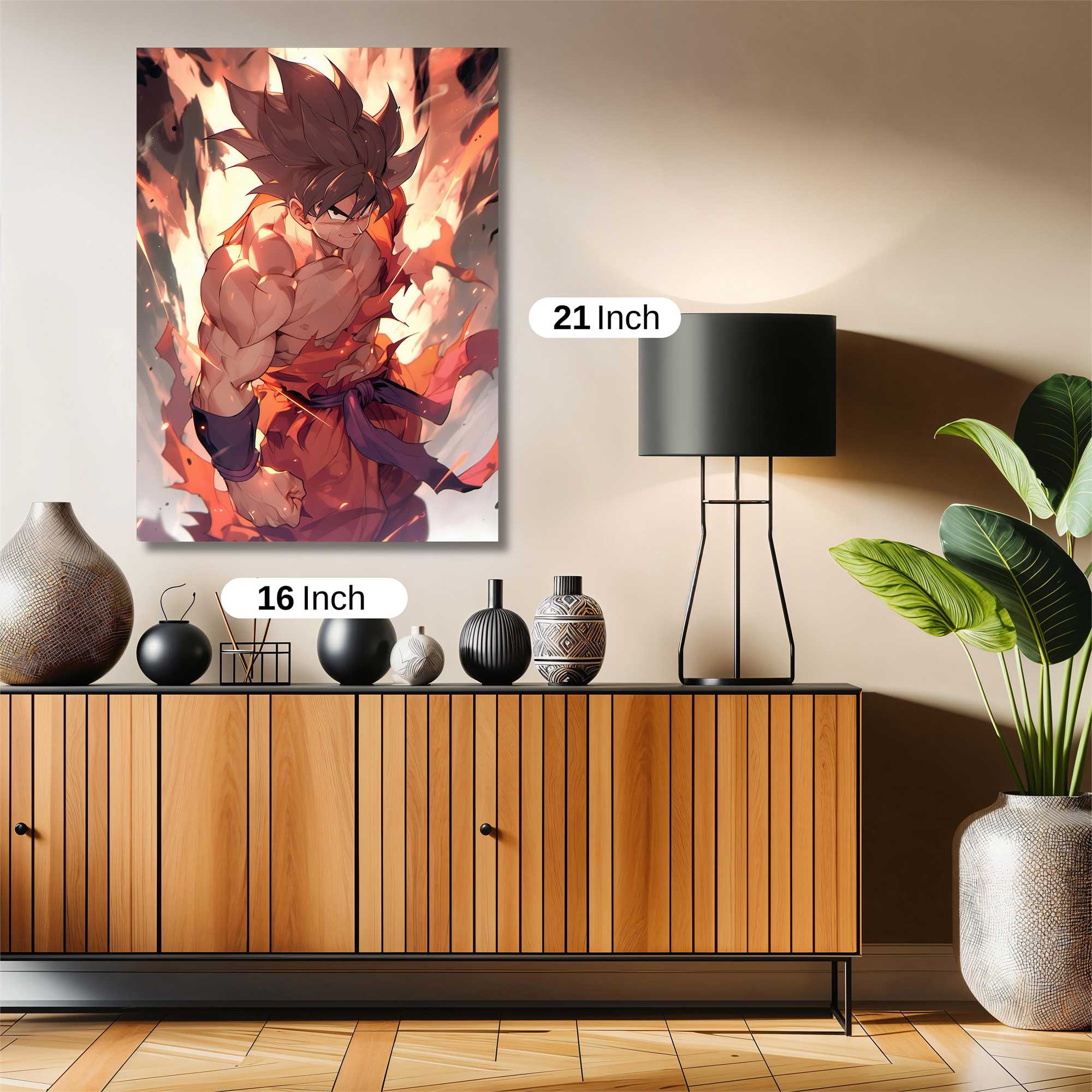 Goku Fiery Safe Wall Magnetic / M