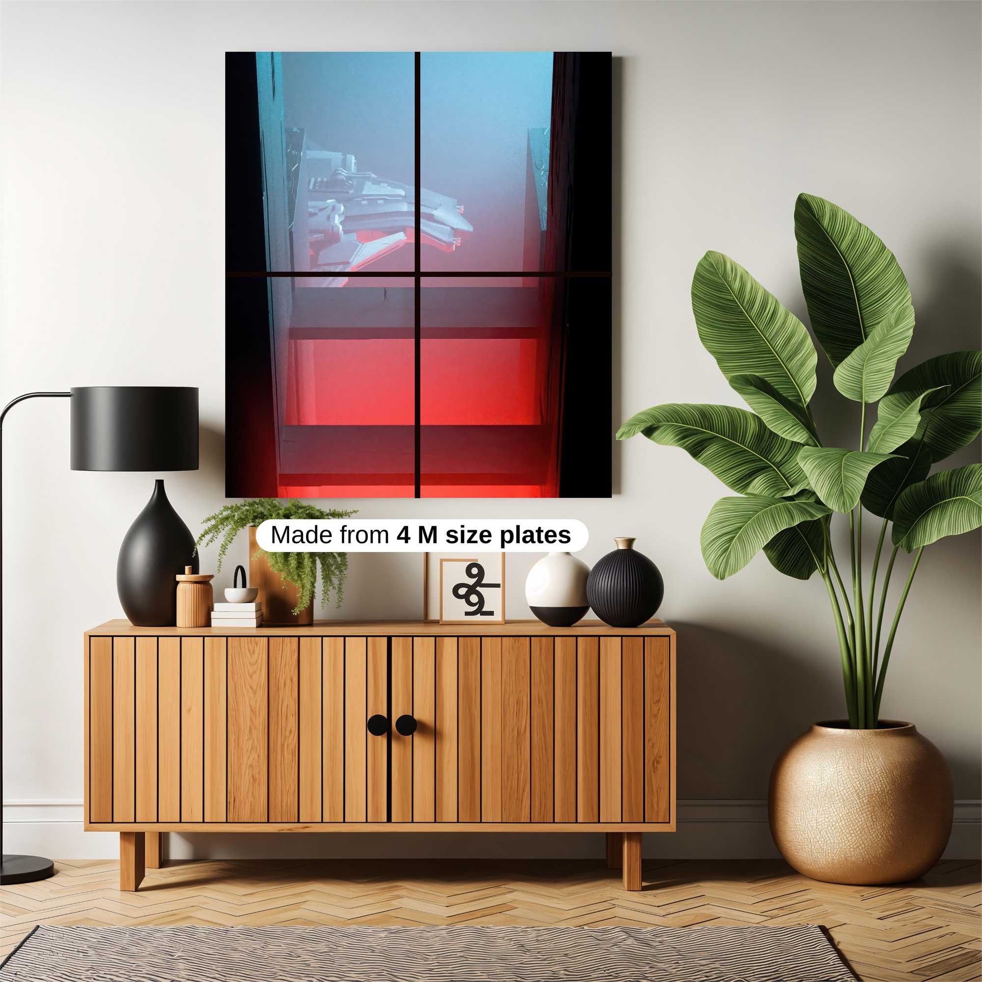 Futuristic Glow Safe Wall Magnetic / M