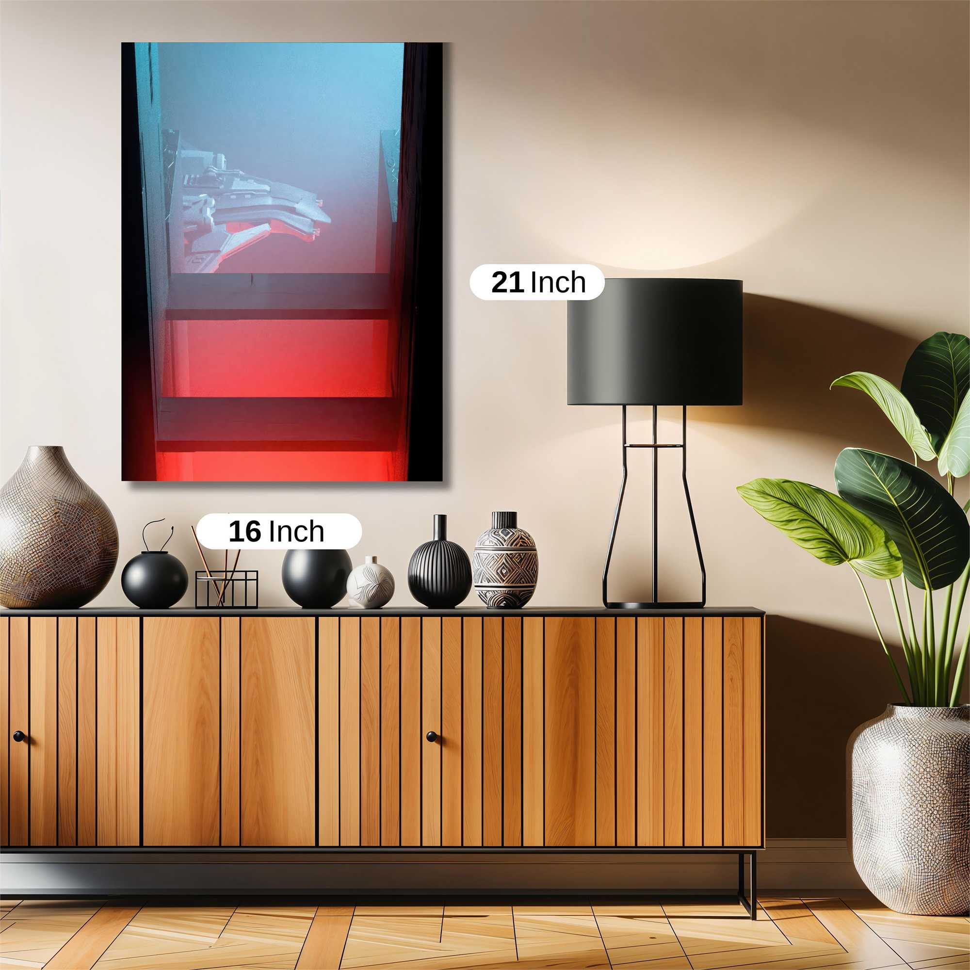 Futuristic Glow Safe Wall Magnetic / M