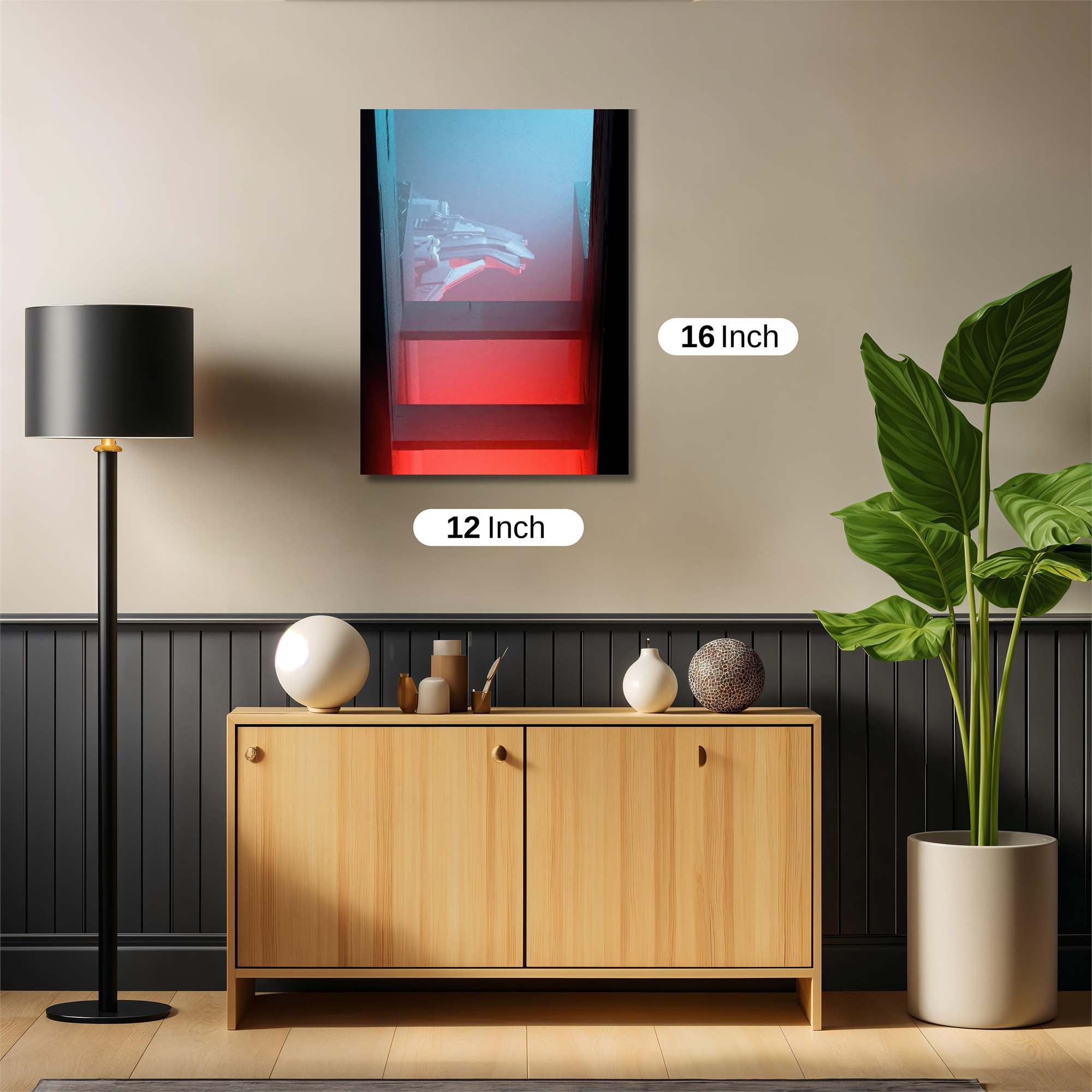 Futuristic Glow Safe Wall Magnetic / M