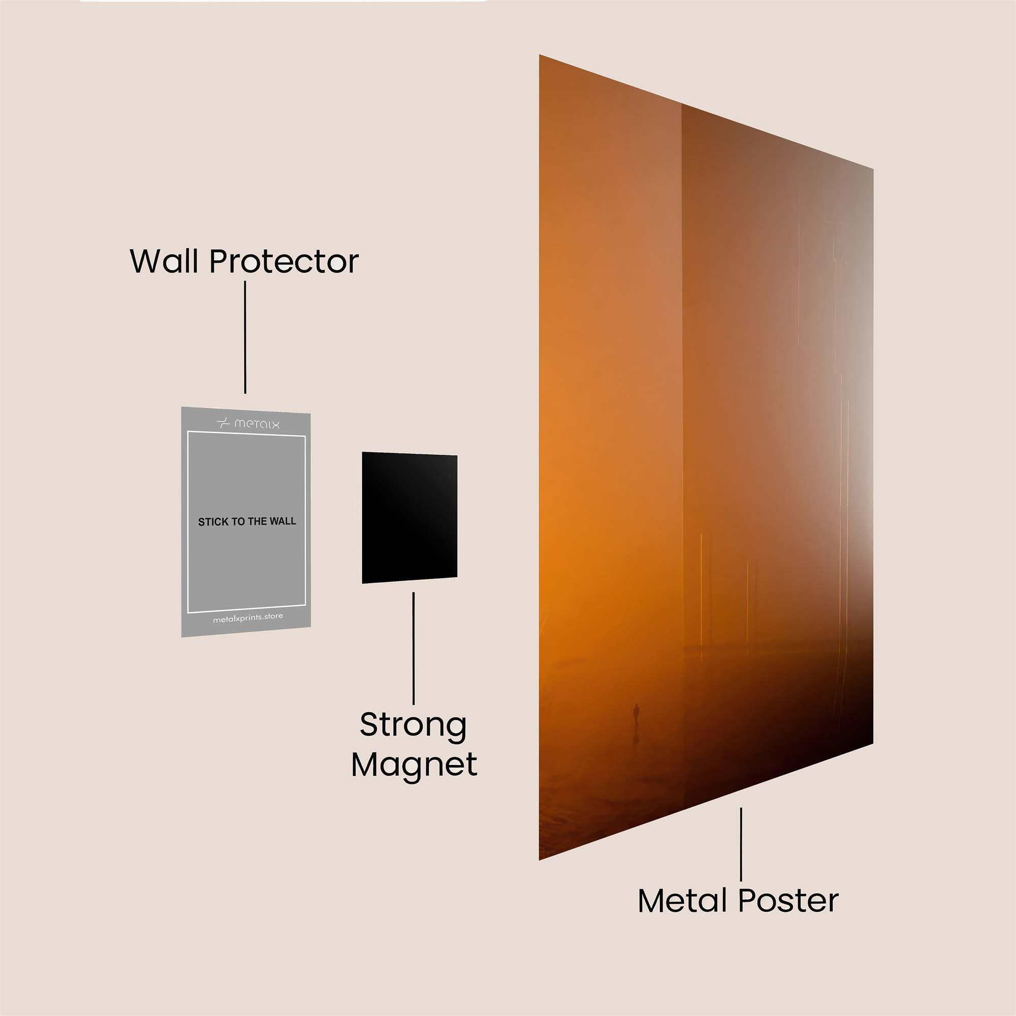 Sunset Veil Safe Wall Magnetic / M