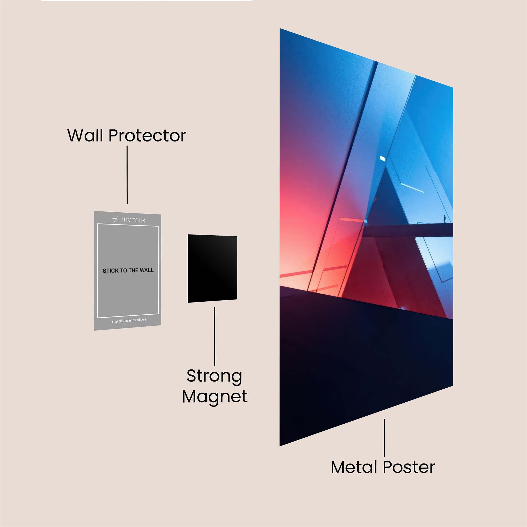 Prismatic Dreamscape Safe Wall Magnetic / M