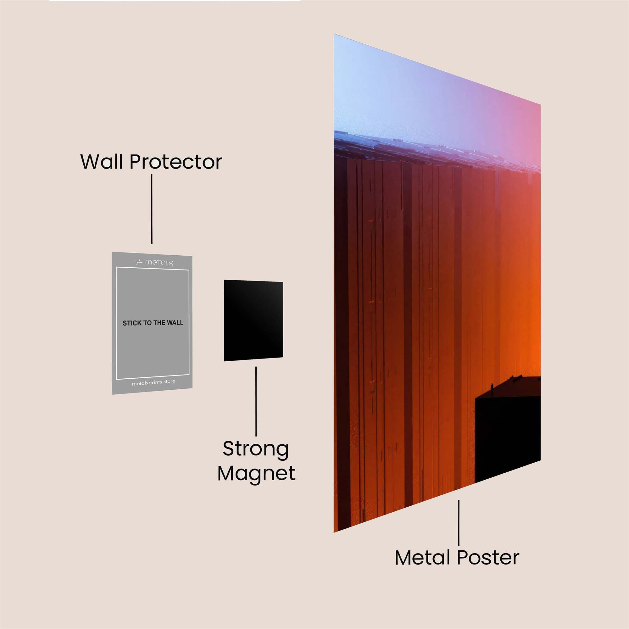 Abstract Euphoria Safe Wall Magnetic / M