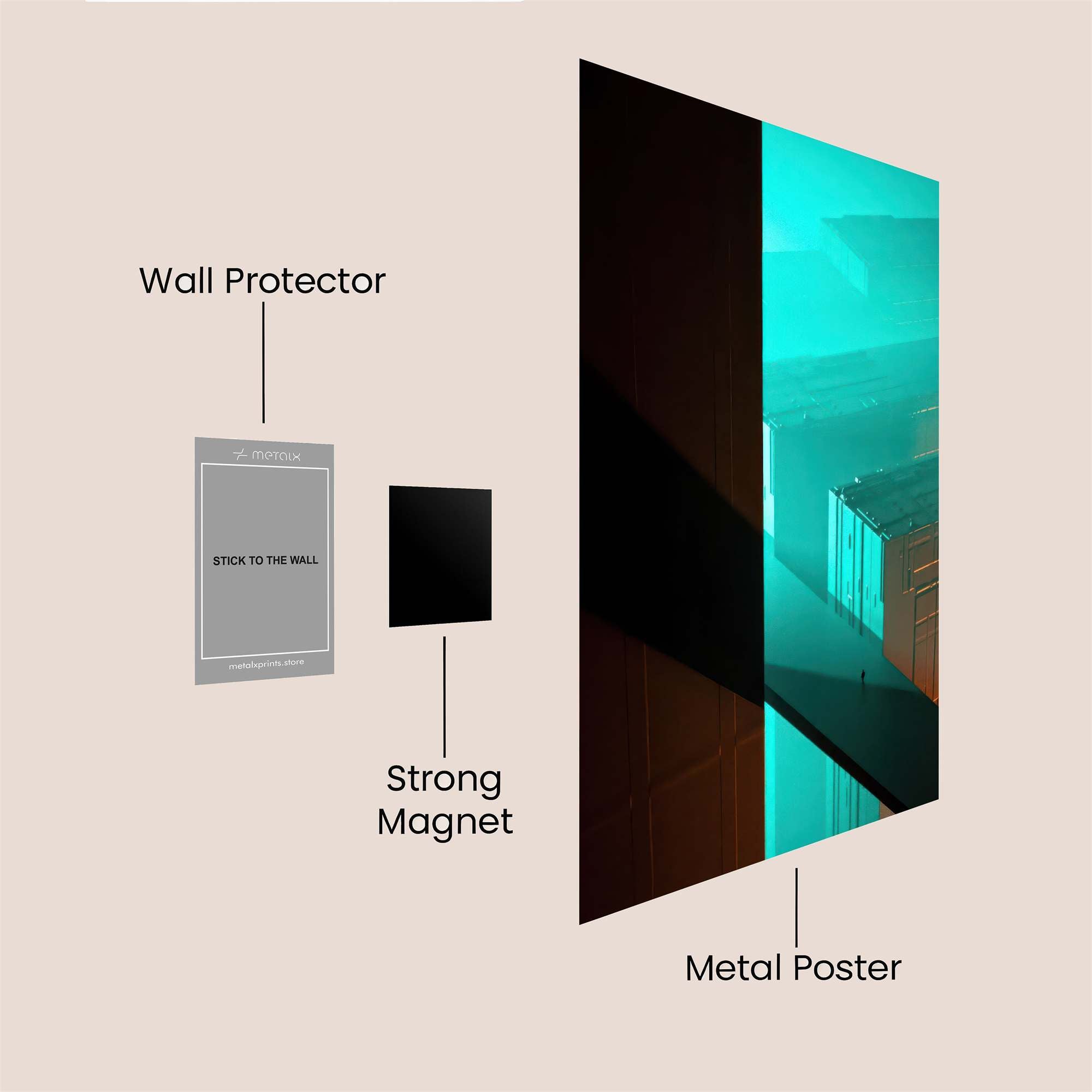 Shadowed Hues Safe Wall Magnetic / M