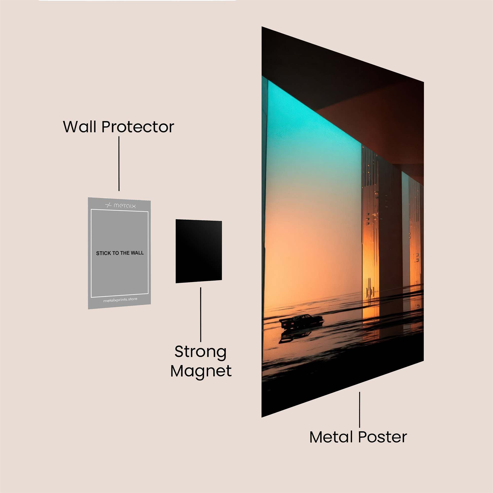 Luminescent Serenity Safe Wall Magnetic / M
