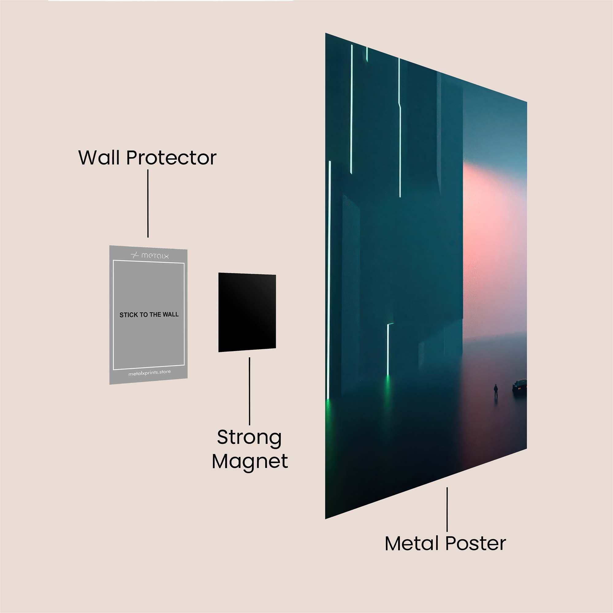 Solitude Glow Safe Wall Magnetic / M