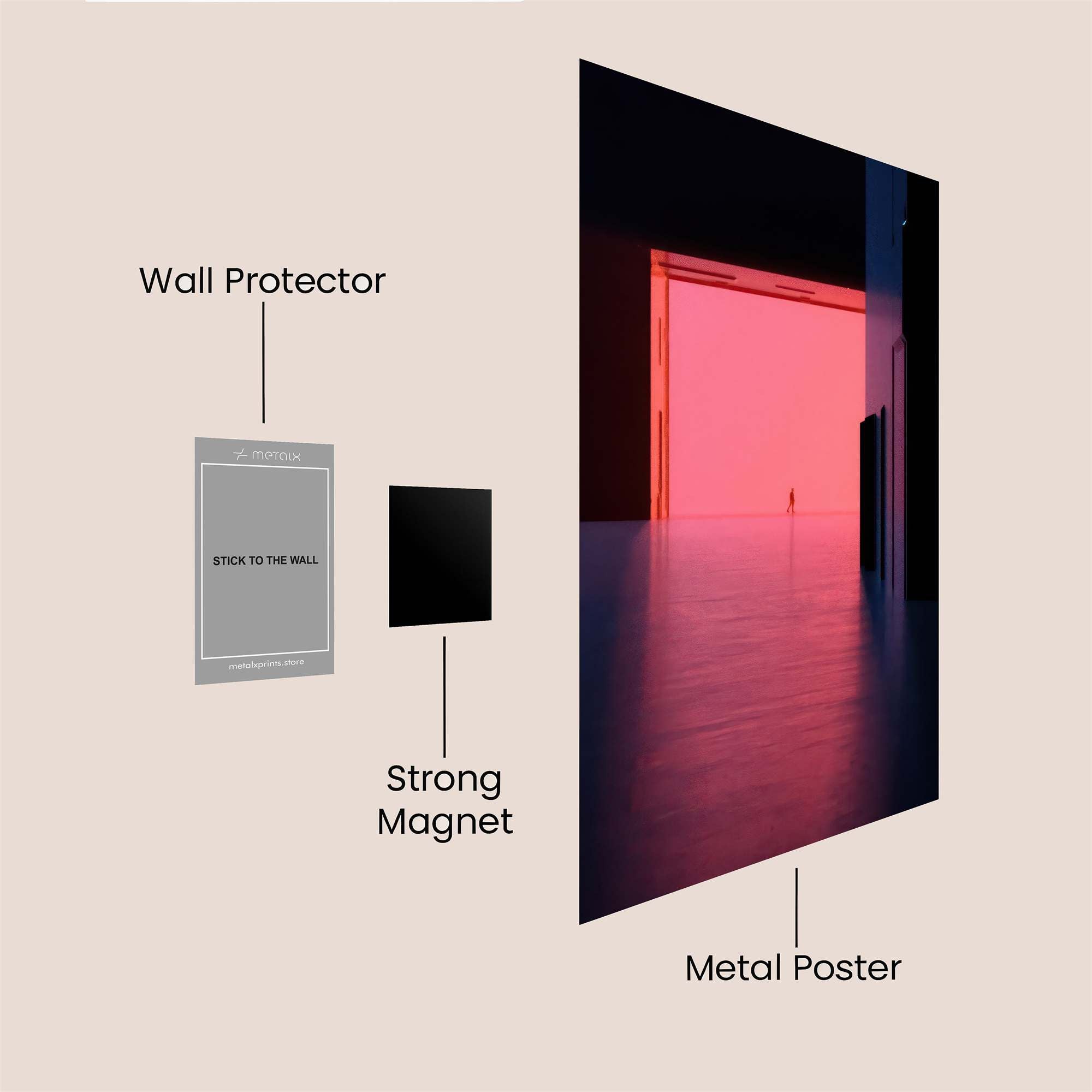 Luminous Passage Safe Wall Magnetic / M