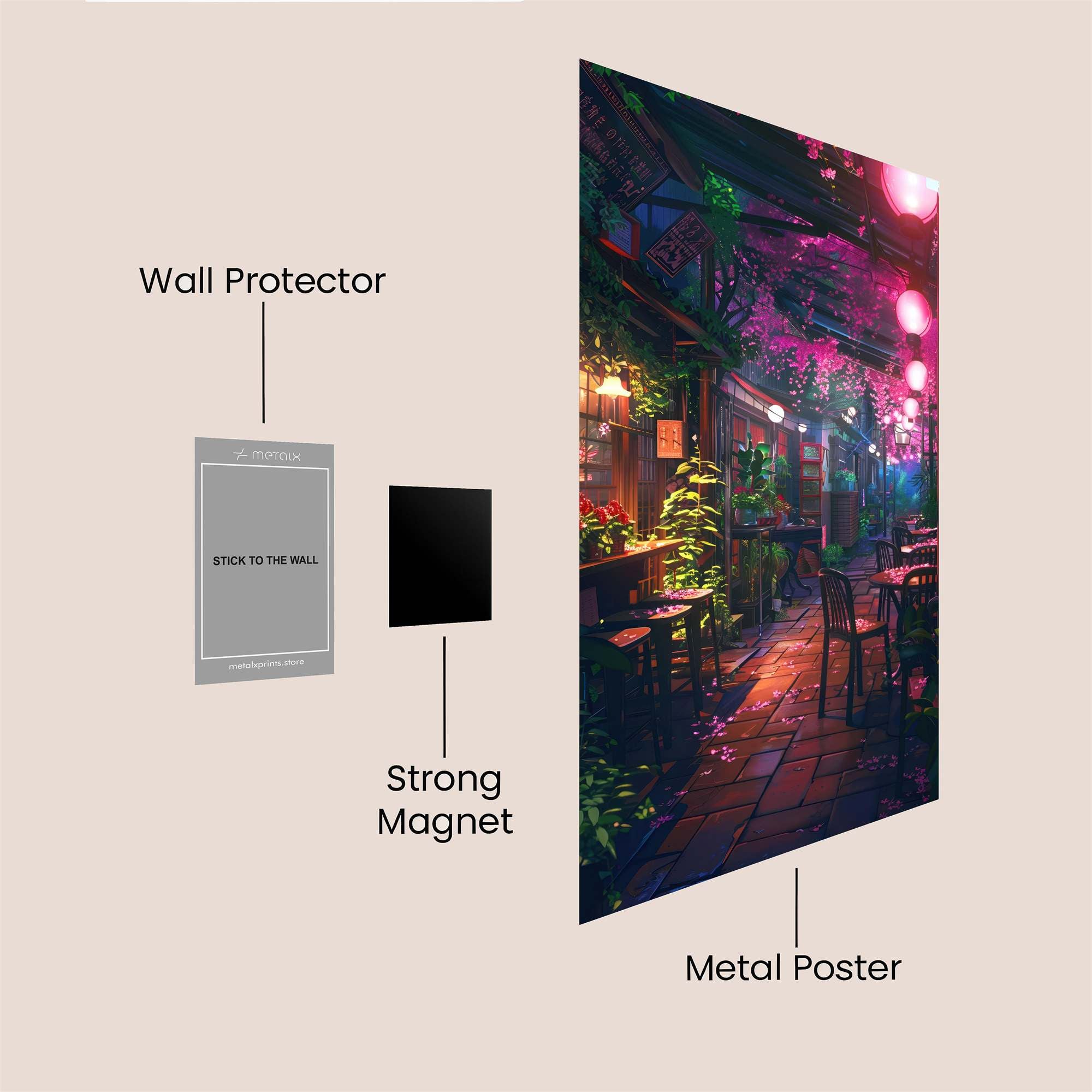 Cafe Dreamscape Safe Wall Magnetic / M