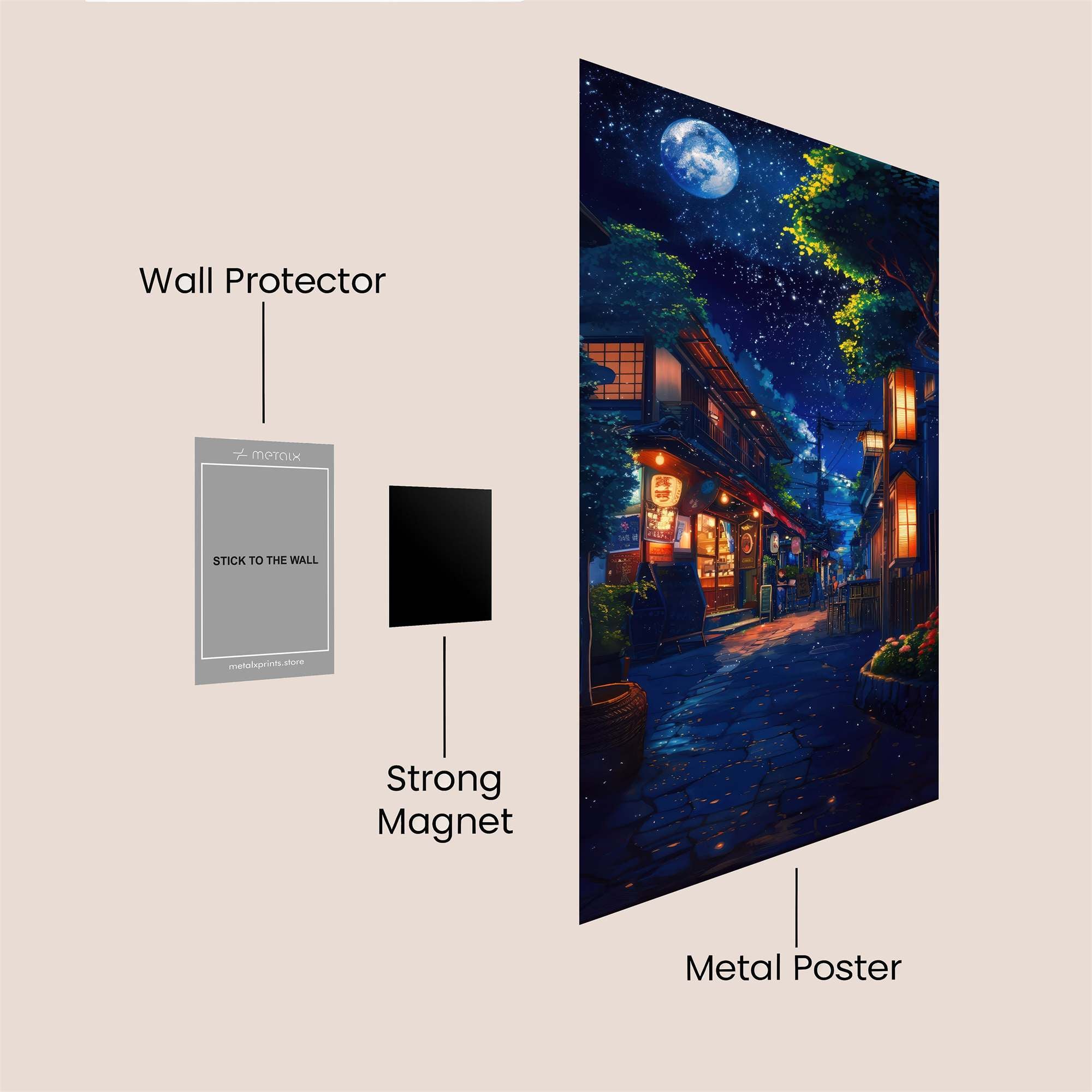 Moonlit Serenity Safe Wall Magnetic / M
