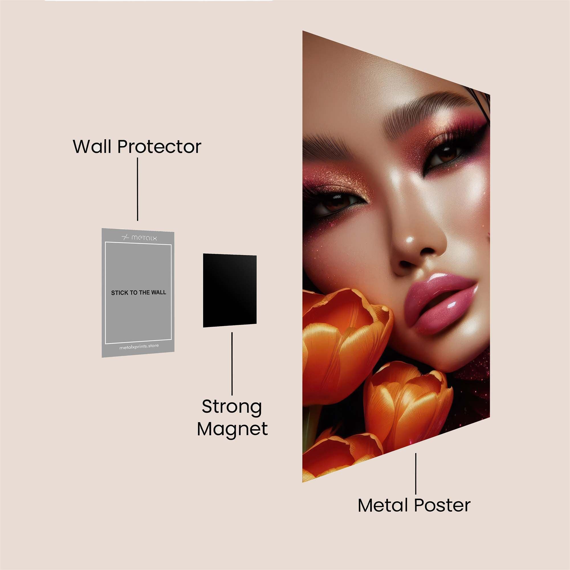 Tulip Enigma Safe Wall Magnetic / M